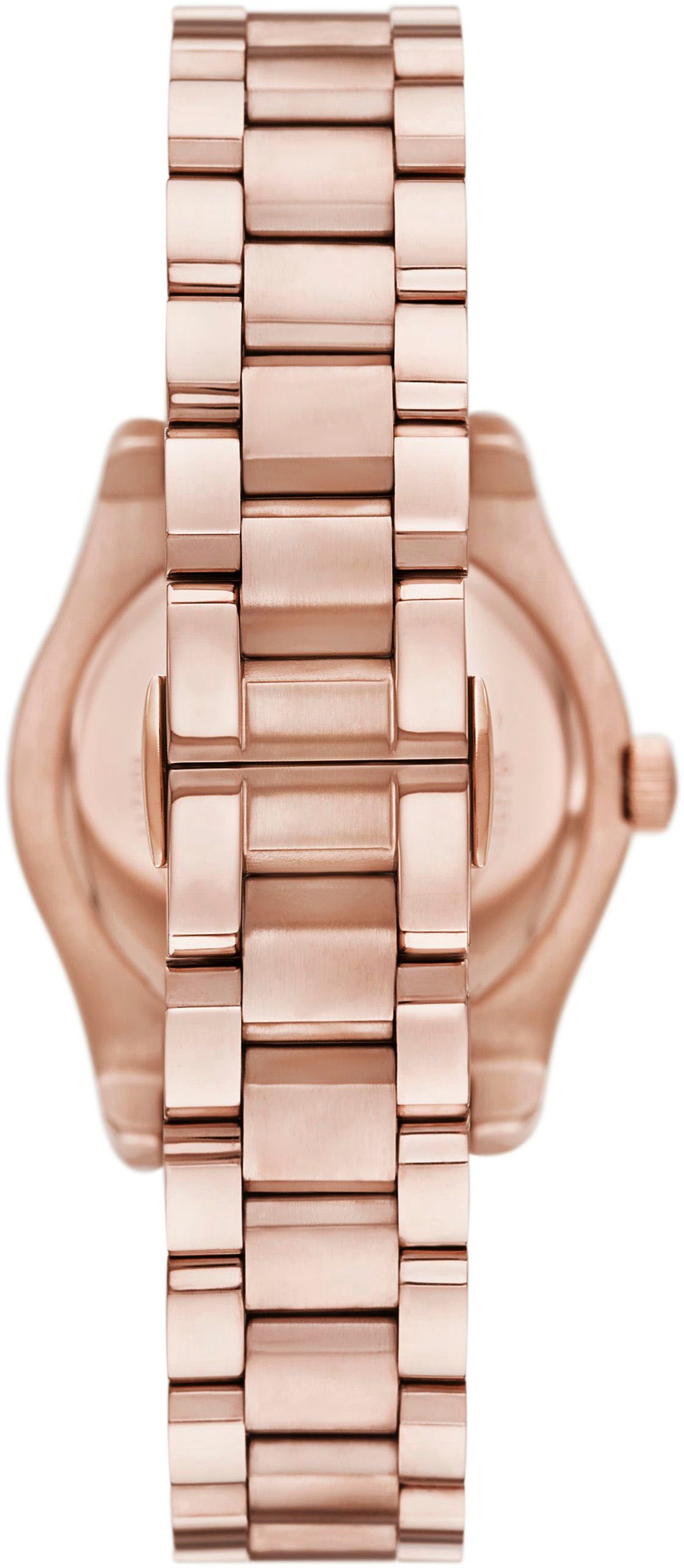 Emporio Armani Quarzuhr, Armbanduhr, Damenuhr, Edelstahlarmband, analog, Tag