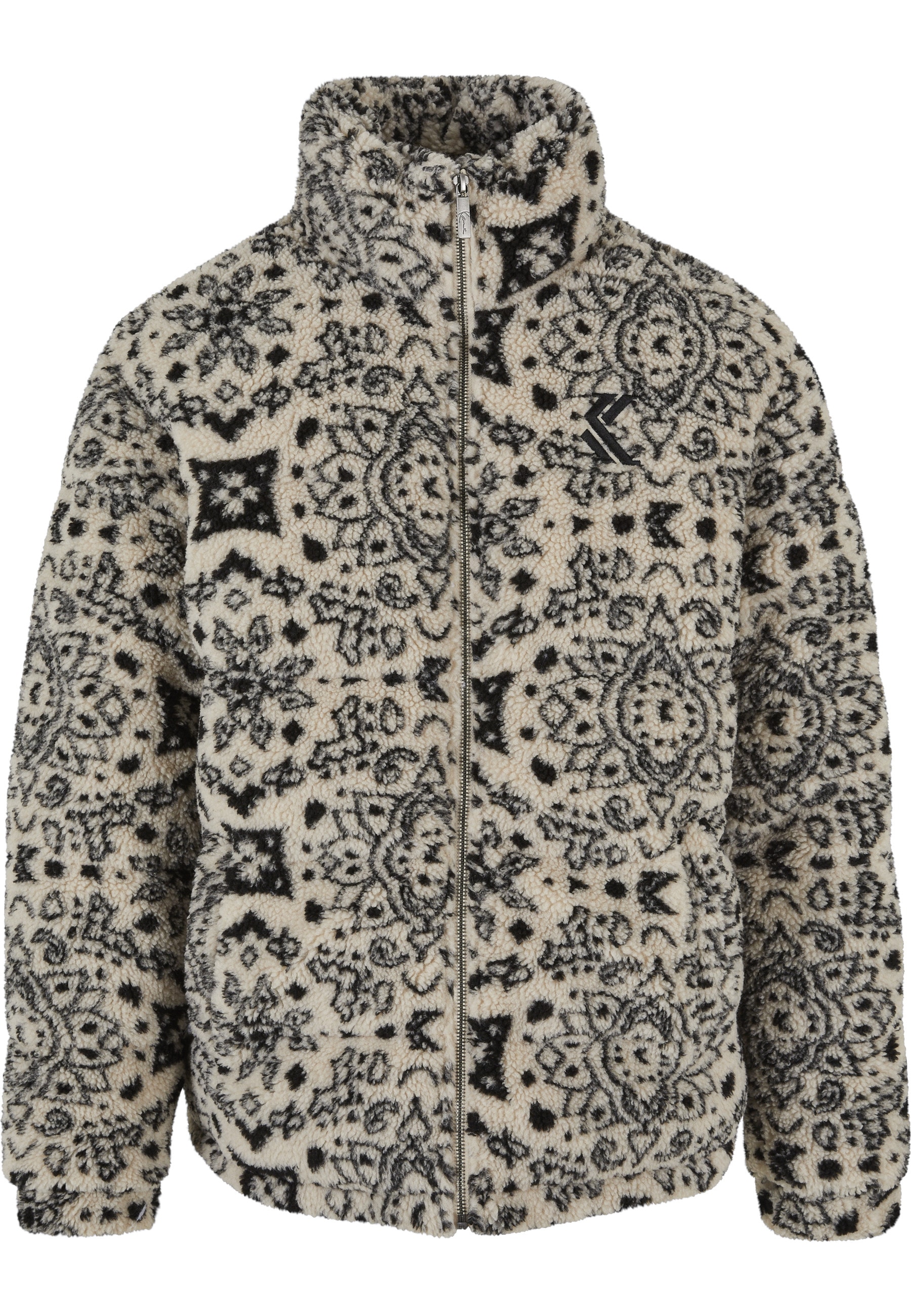 Karl Kani Allwetterjacke "Karl Kani Damen KM233-024-1 KK Og Paisley Teddy Puffer Jacket" 1 Stk. tlg. ohne Kapuze