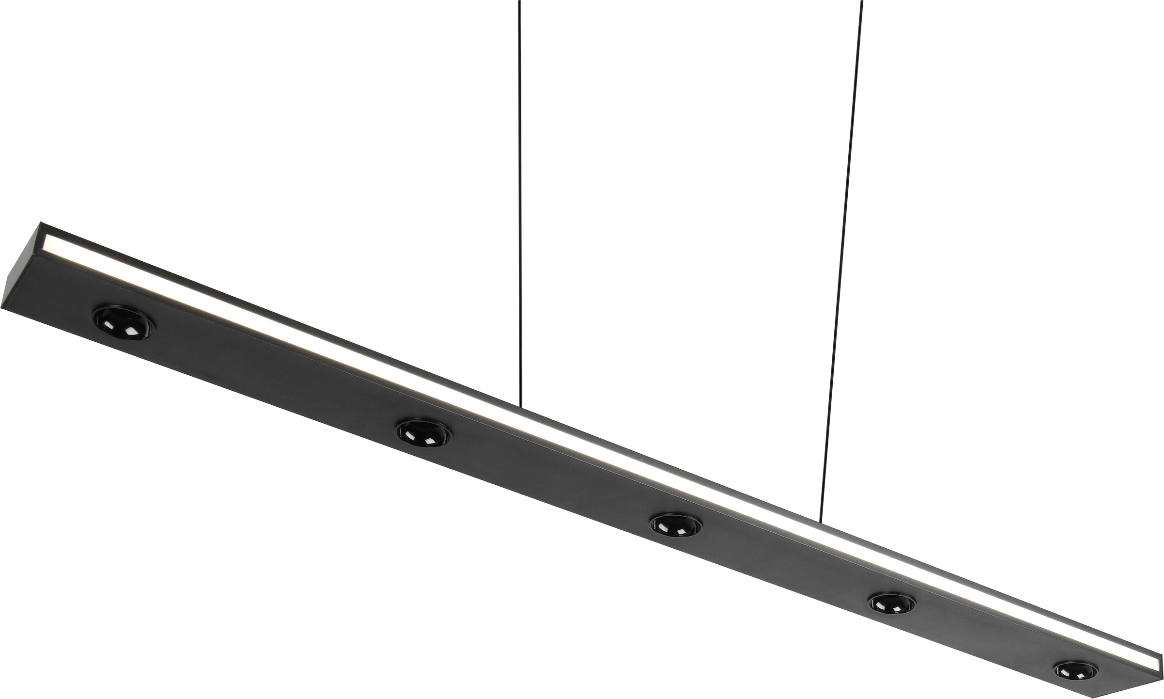 TRIO Leuchten LED Pendelleuchte »GRAHAM, Hängeleuchte höhenverstellbar, dimmbar, Memoryfunktion« LED-Board 1 Stk. Farbwechsler | warmweiß - kaltweiß up-and-down Licht Lichtfarbe einstellbar warm- bis kaltweiß 2300-4000K