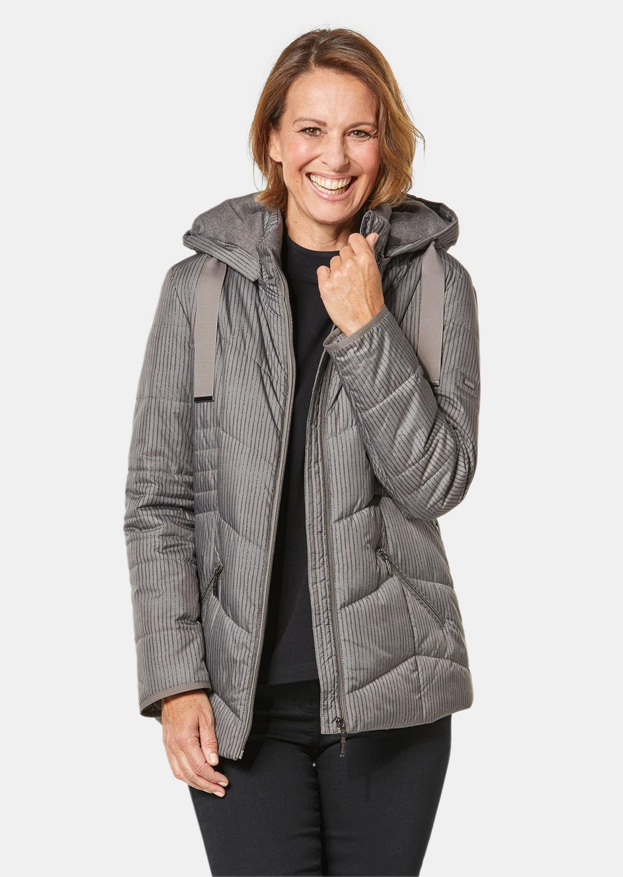 GOLDNER Steppjacke »Steppjacke Steppjacke mit farbharmonischem Druck«