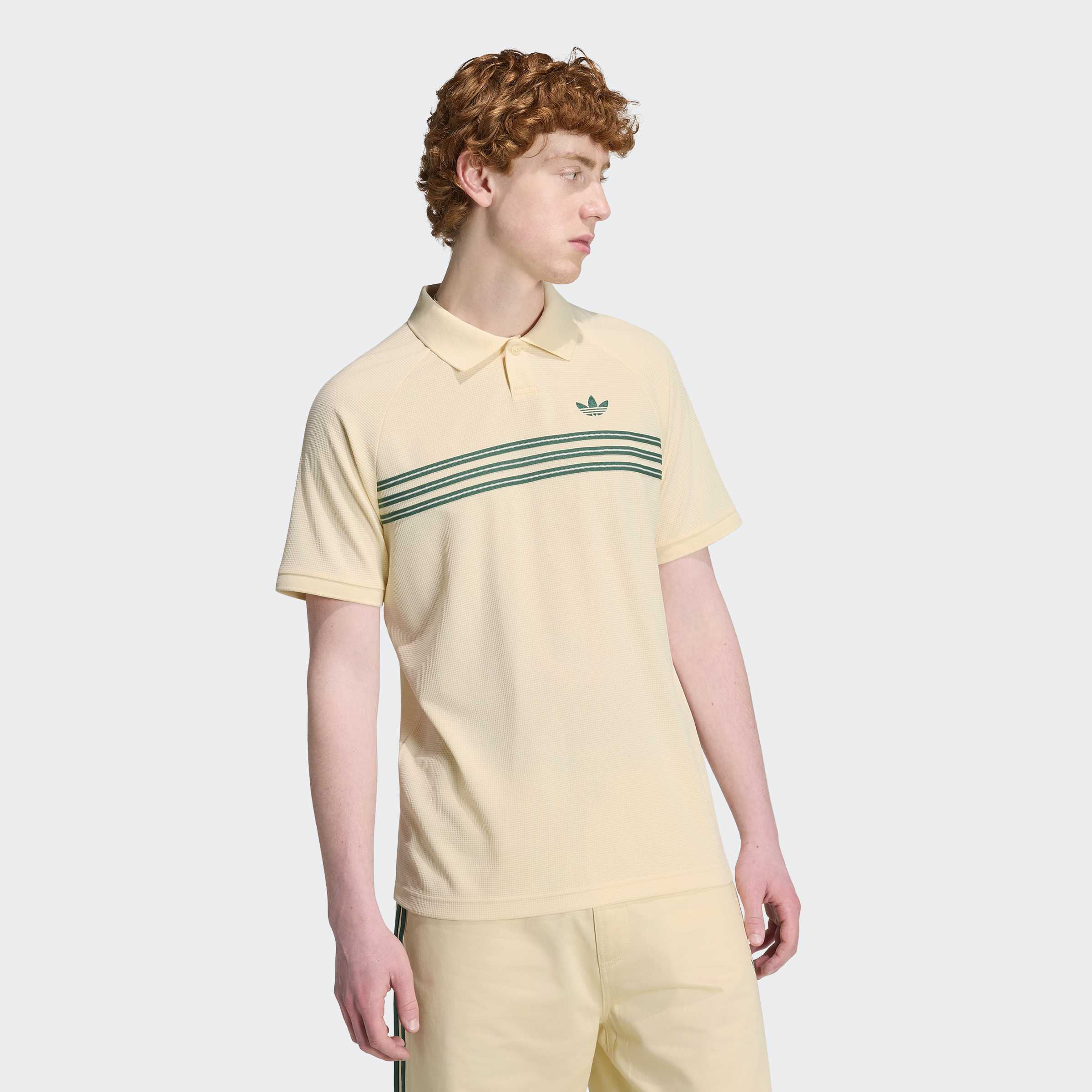 adidas Originals T-Shirt ", STREIFEN AUF DER BRUST" für Erwachsene, mit Rundhalsausschnitt, ohne Verschluss, aus Polyester