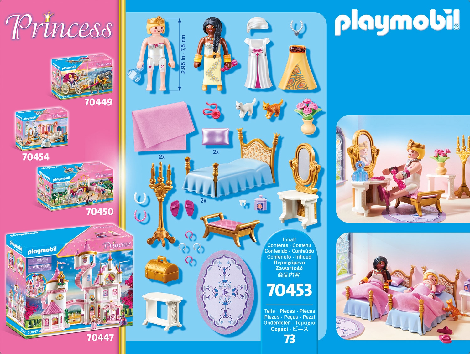 Playmobil® Konstruktions-Spielset »Schlafsaal (70453), Princess«, (73 St.), Made in Germany