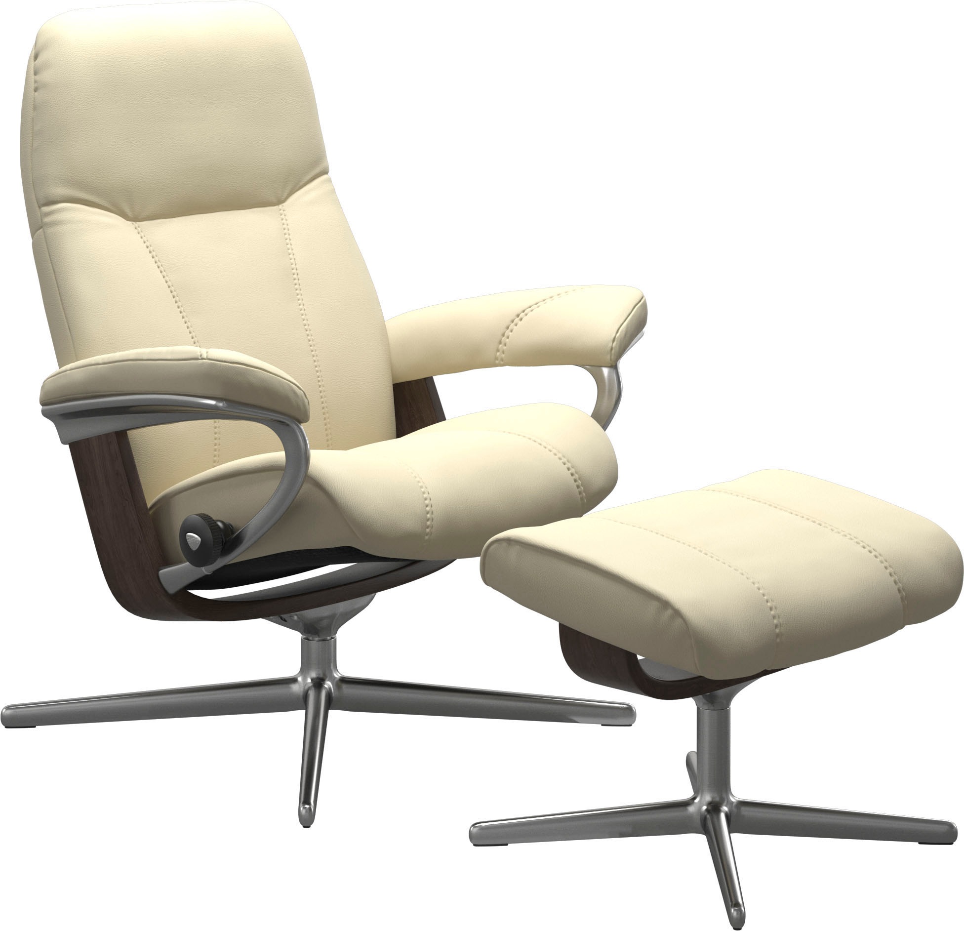 Stressless® Relaxsessel »Consul«, mit Cross Base, Größe S, M & L, Holzakzent Wenge