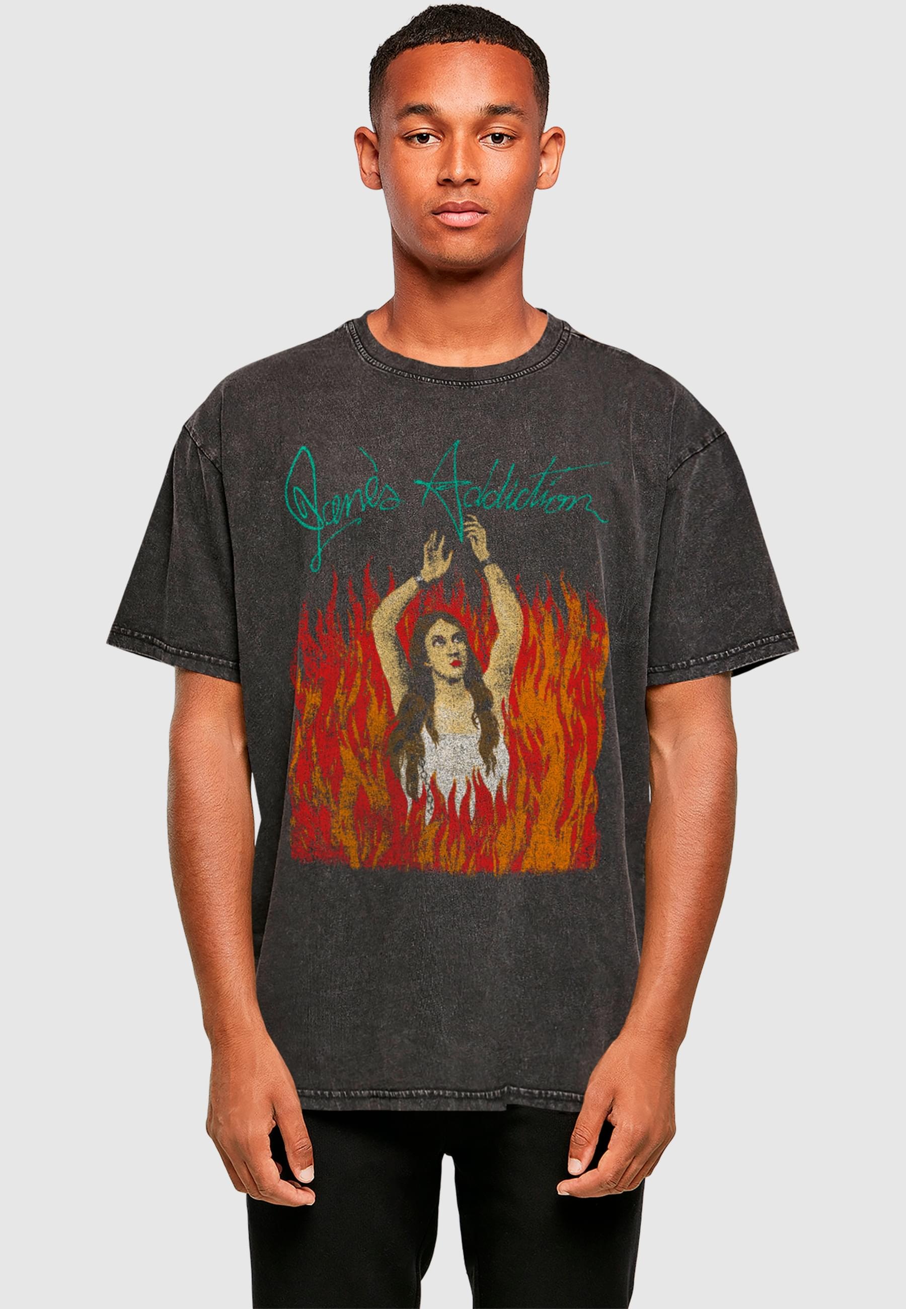 Merchcode T-Shirt »Merchcode Janes Addiction - Ritualo Acid Washed Oversize Tee«, (1 tlg.)