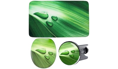 Badaccessoire-Set »Green Leaf«, (Komplett-Set, 3 tlg.)