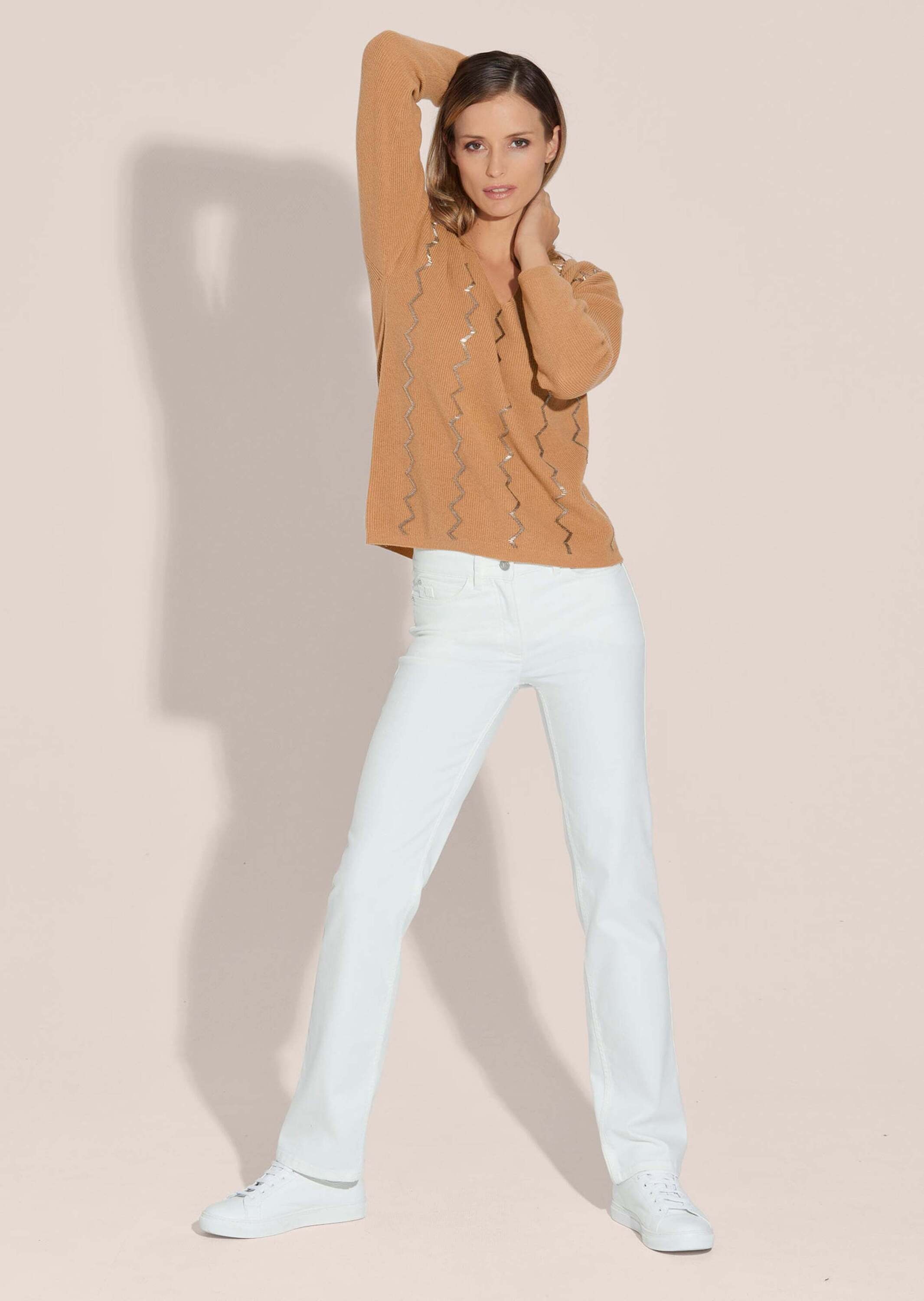 MADELEINE Longpullover »Pullover Oversize-Pullover mit aufwändiger Dekoration«