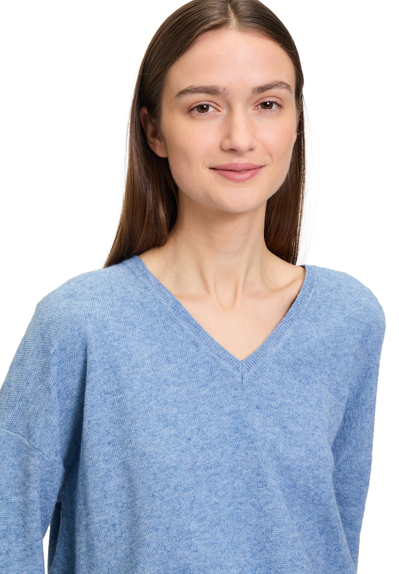 Betty&Co Strickpullover »Betty & Co Damen Strickpullover mit V-Ausschnitt«, (1 tlg.)