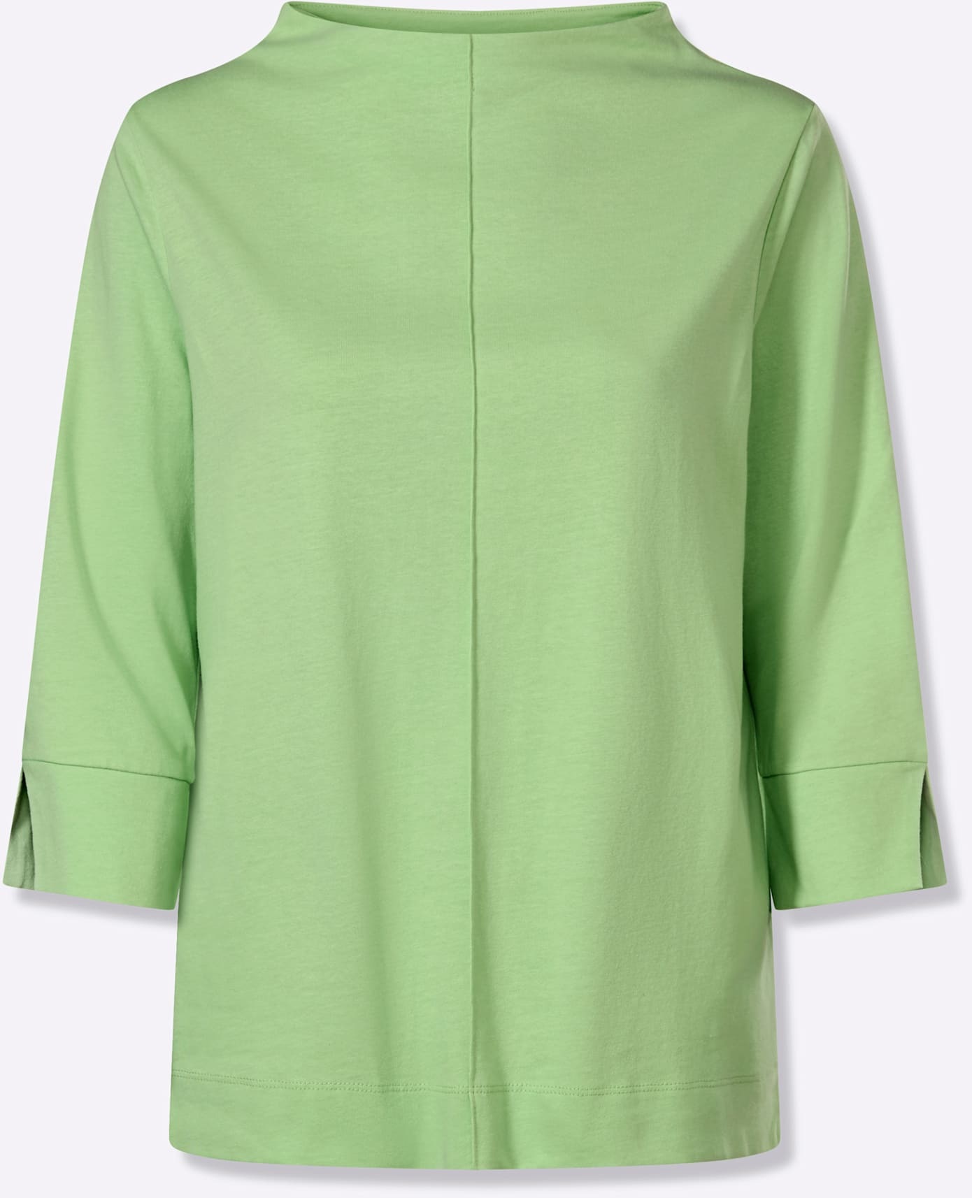 3/4-Arm-Shirt CLASSIC BASICS "3/4-Arm-Shirt", Damen, Gr. 46, reseda, 100% Baumwolle, unifarben, Shirts 3/4-Arm-Shirt 3
