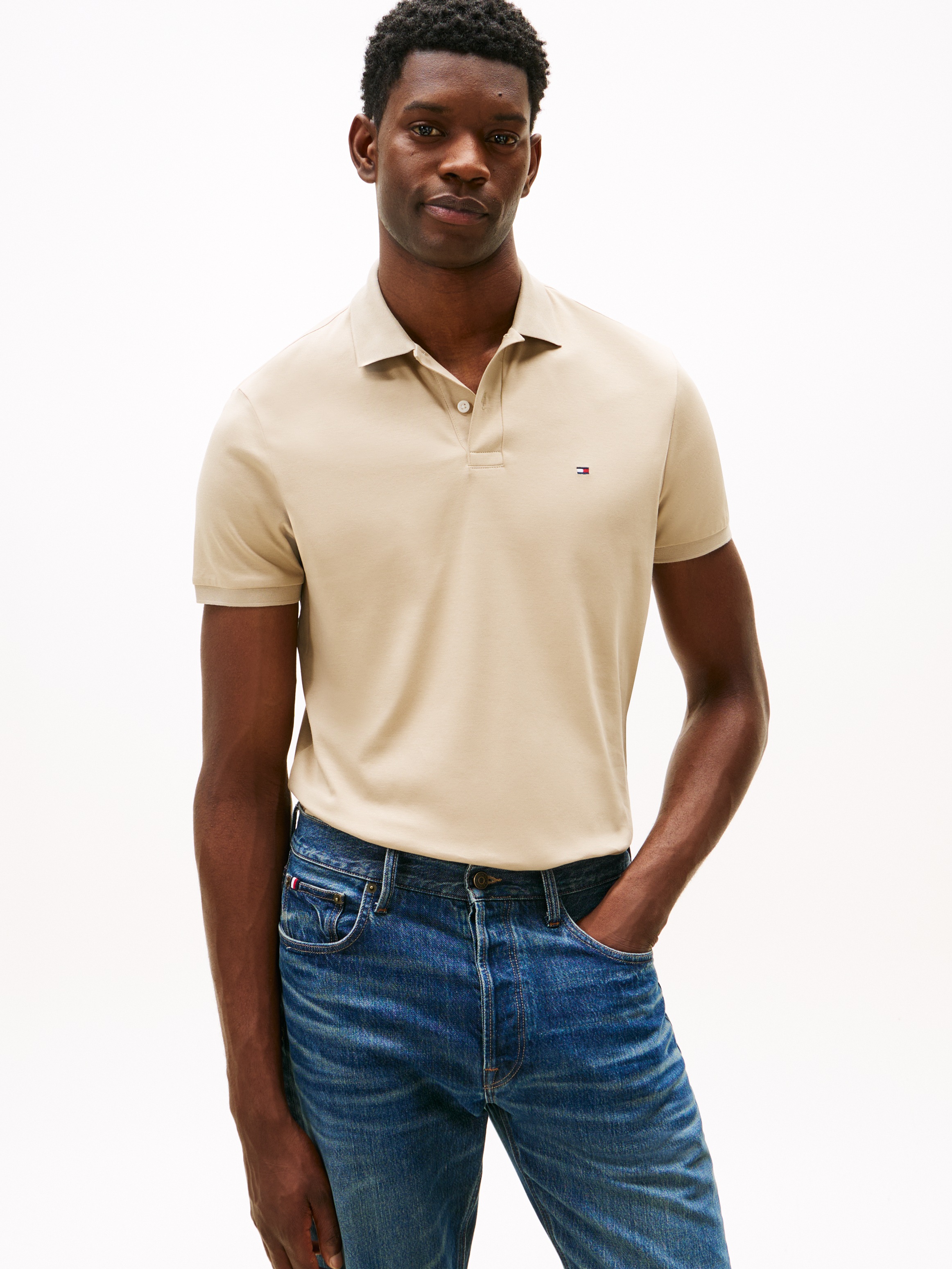 Tommy Hilfiger Poloshirt "LIQUID COTTON REGULAR SEASONAL" mit Logostickerei günstig online kaufen