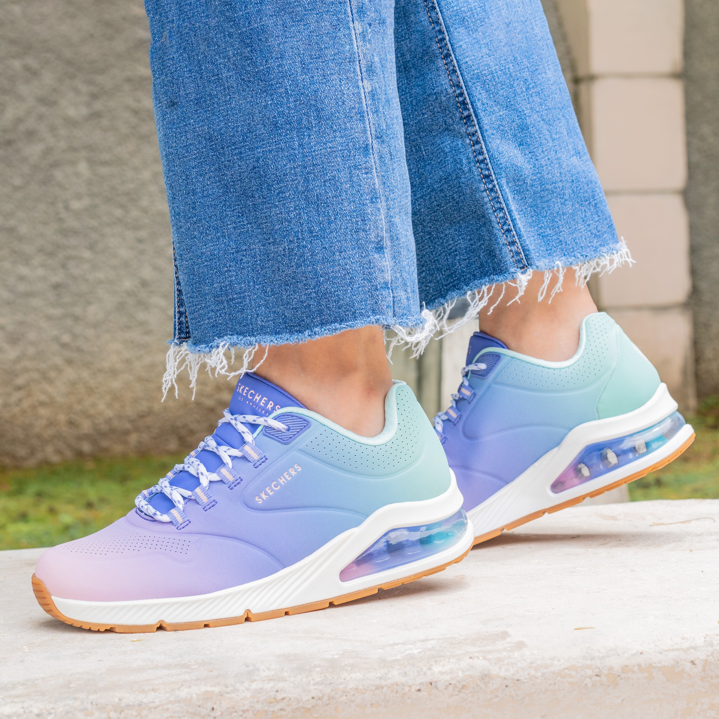 Skechers Sneaker "UNO 2 OMBRE AWAY" Freizeitschuh, Halbschuh, Schnürschuh i günstig online kaufen
