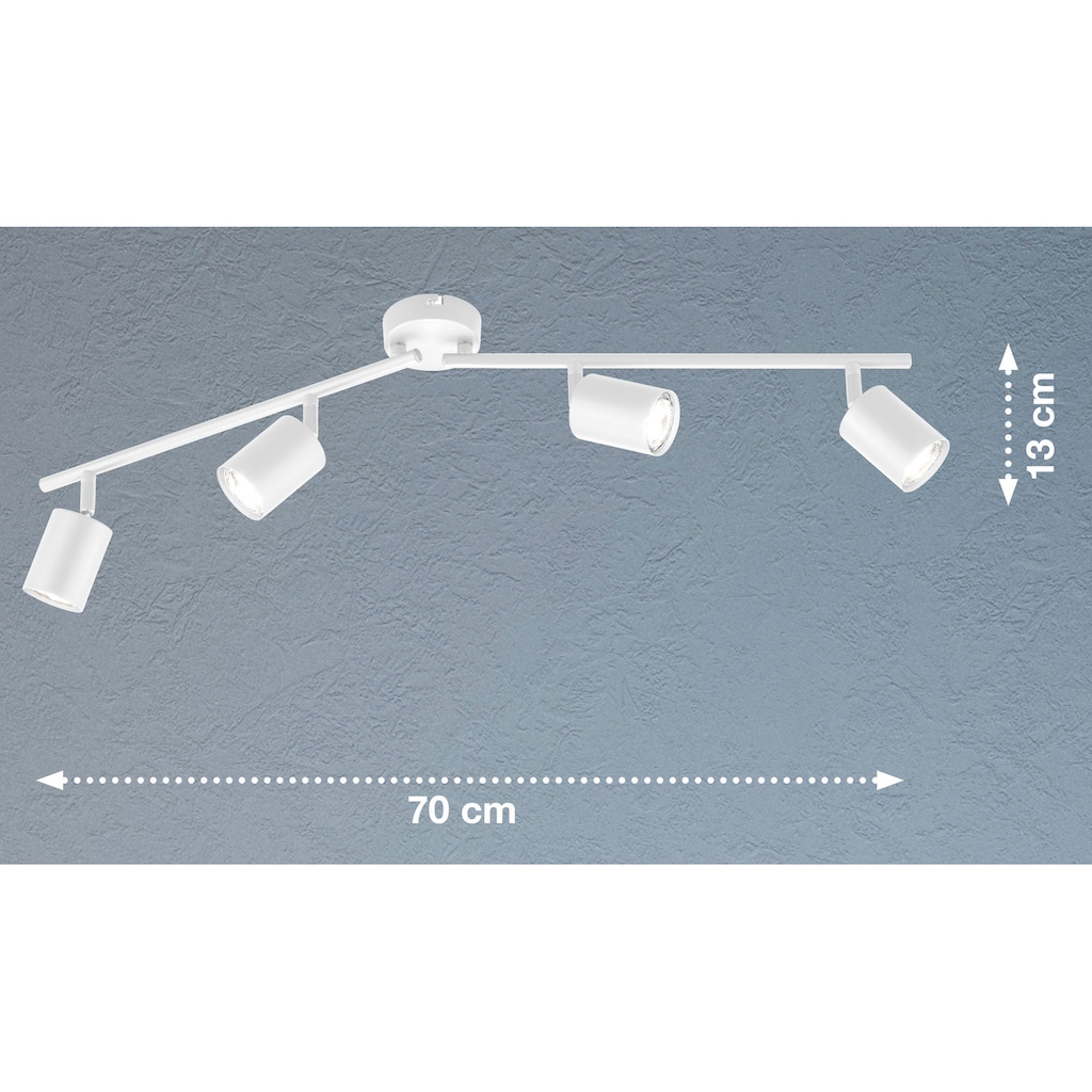 FISCHER & HONSEL Deckenspots »Vano«, 4 flammig-flammig