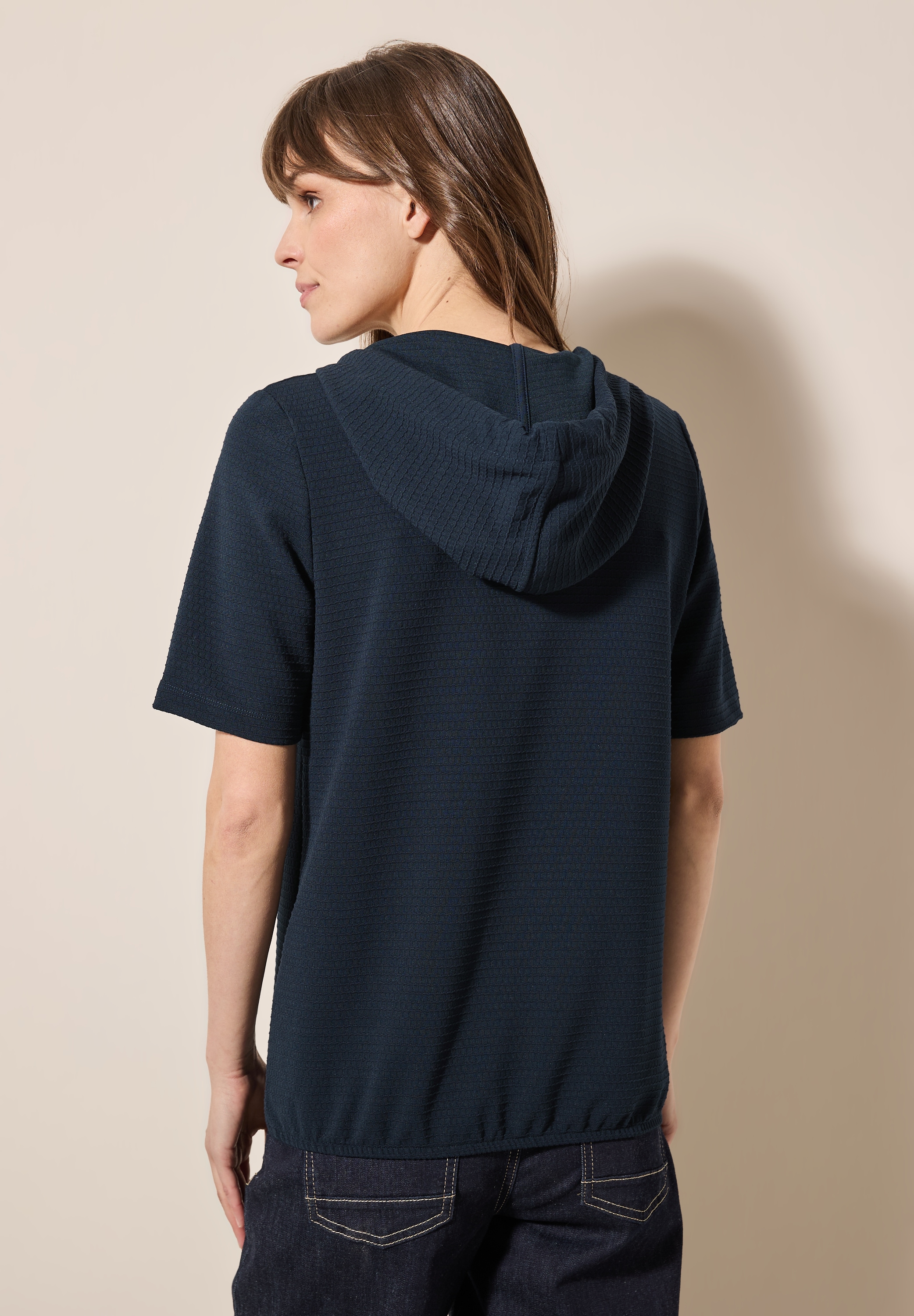 Cecil Kapuzenshirt, aus softem Materialmix