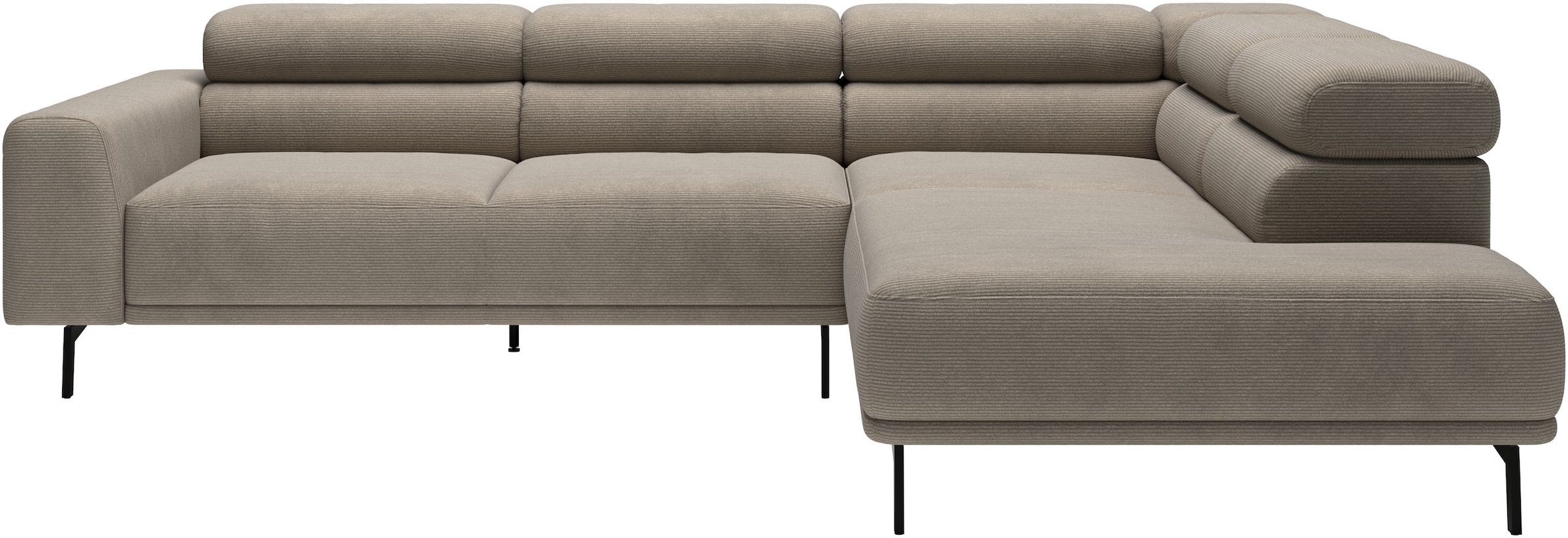 SCHÖNER WOHNEN-Kollektion "Tossa, Modernes Design trifft smarte Funktione, Breite 273 cm" Motorischer Sitzvorzug, Kopfteil-Funktion & Saugroboter-Höhe