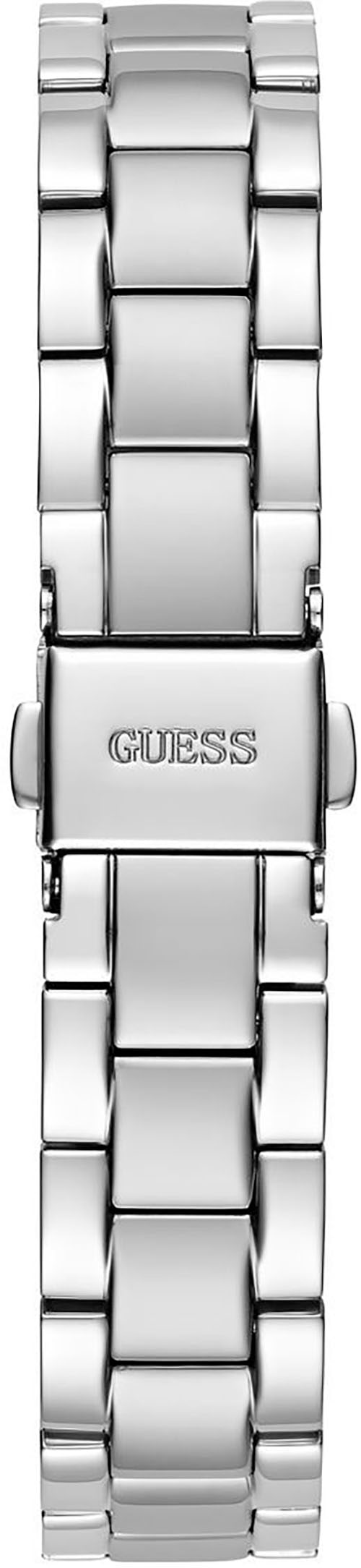 Guess Quarzuhr »MINI LUNA«, Armbanduhr, Damenuhr, Edelstahlarmband