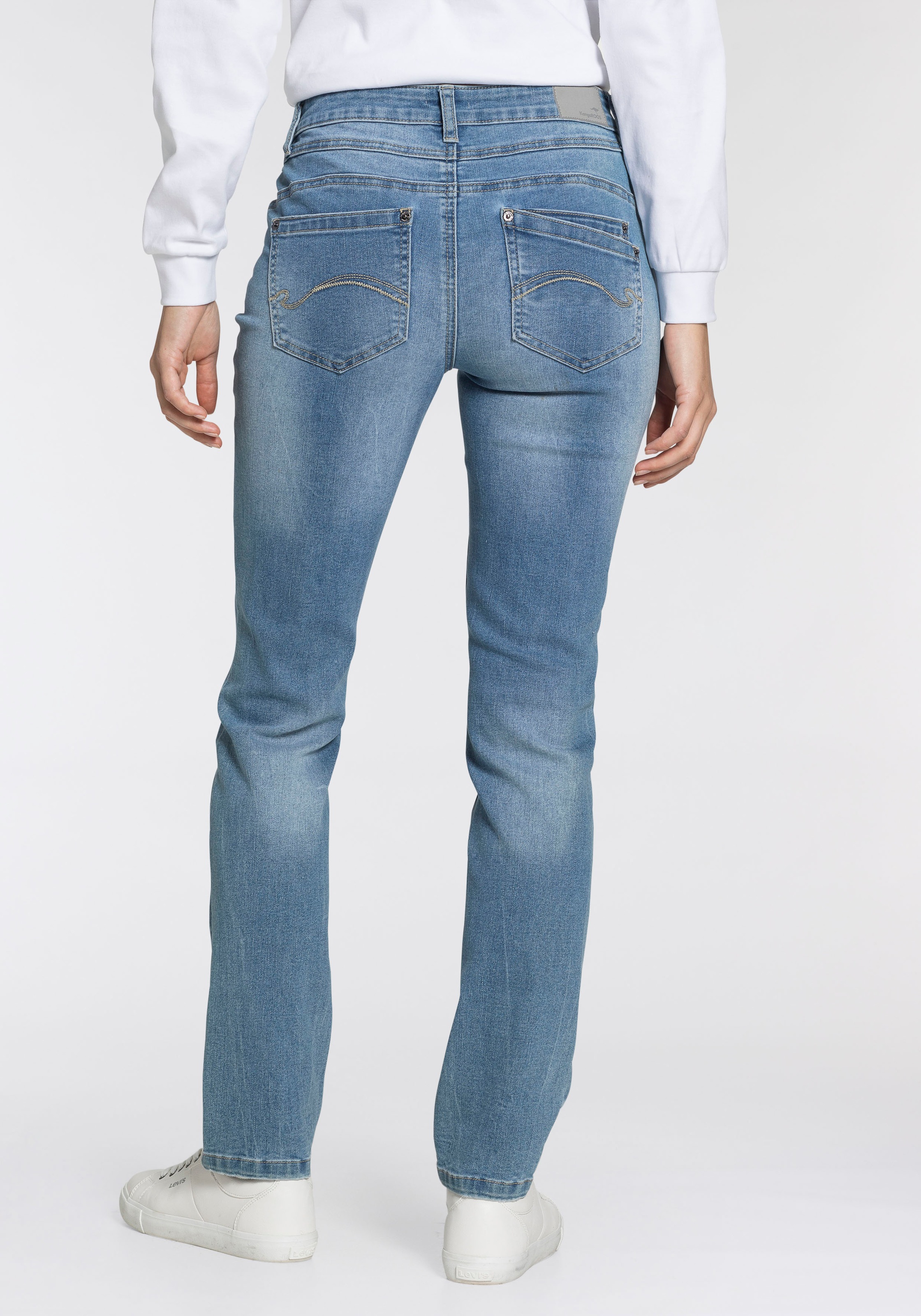 KangaROOS Relax-fit-Jeans "RELAX-FIT HIGH WAIST", knöchelfreie Schnittform, günstig online kaufen