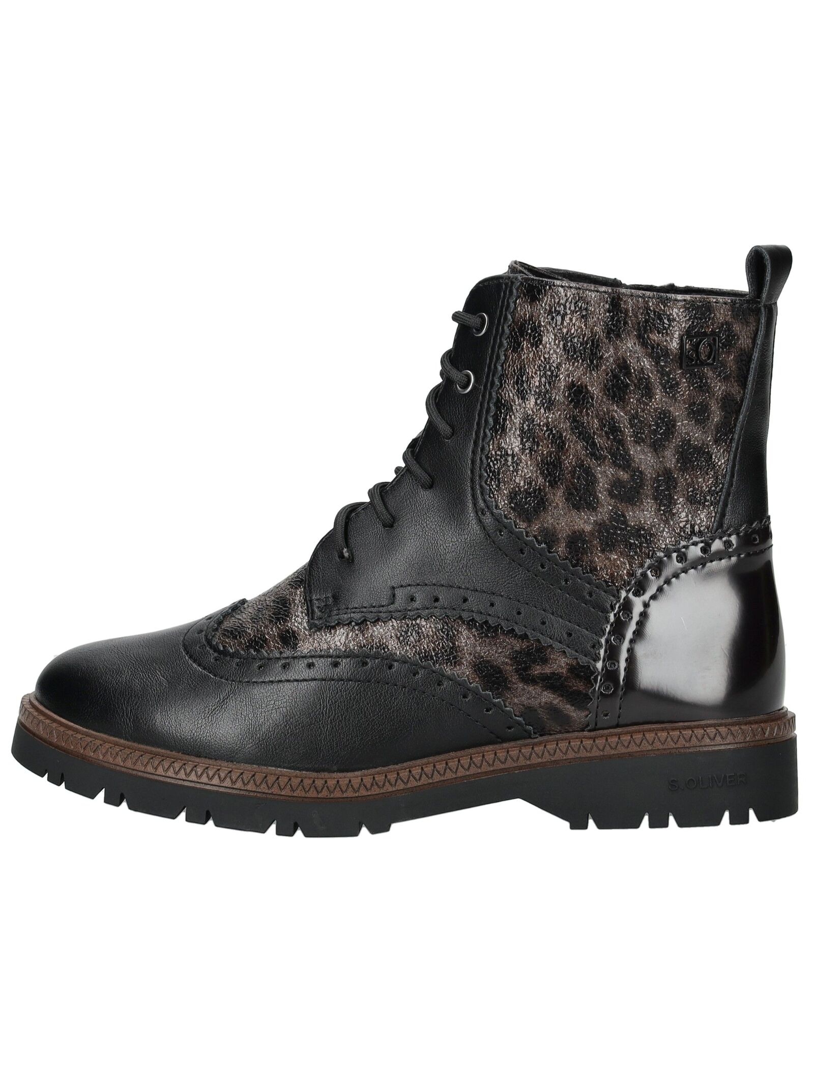 s.Oliver Schnürstiefelette »s.Oliver Stiefelette Lederimitat/Textil«