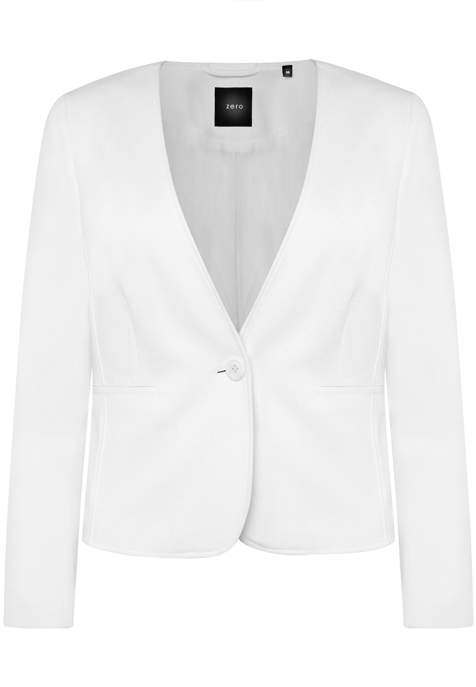 Zero Jackenblazer »Damen mit Paspeltaschen« Plain/ohne Details