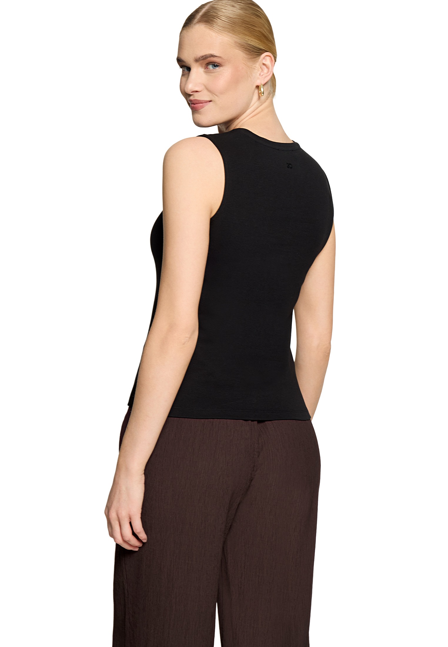 Zero T-Shirt »Damen Shirt mit V-Ausschnitt« 1 Material