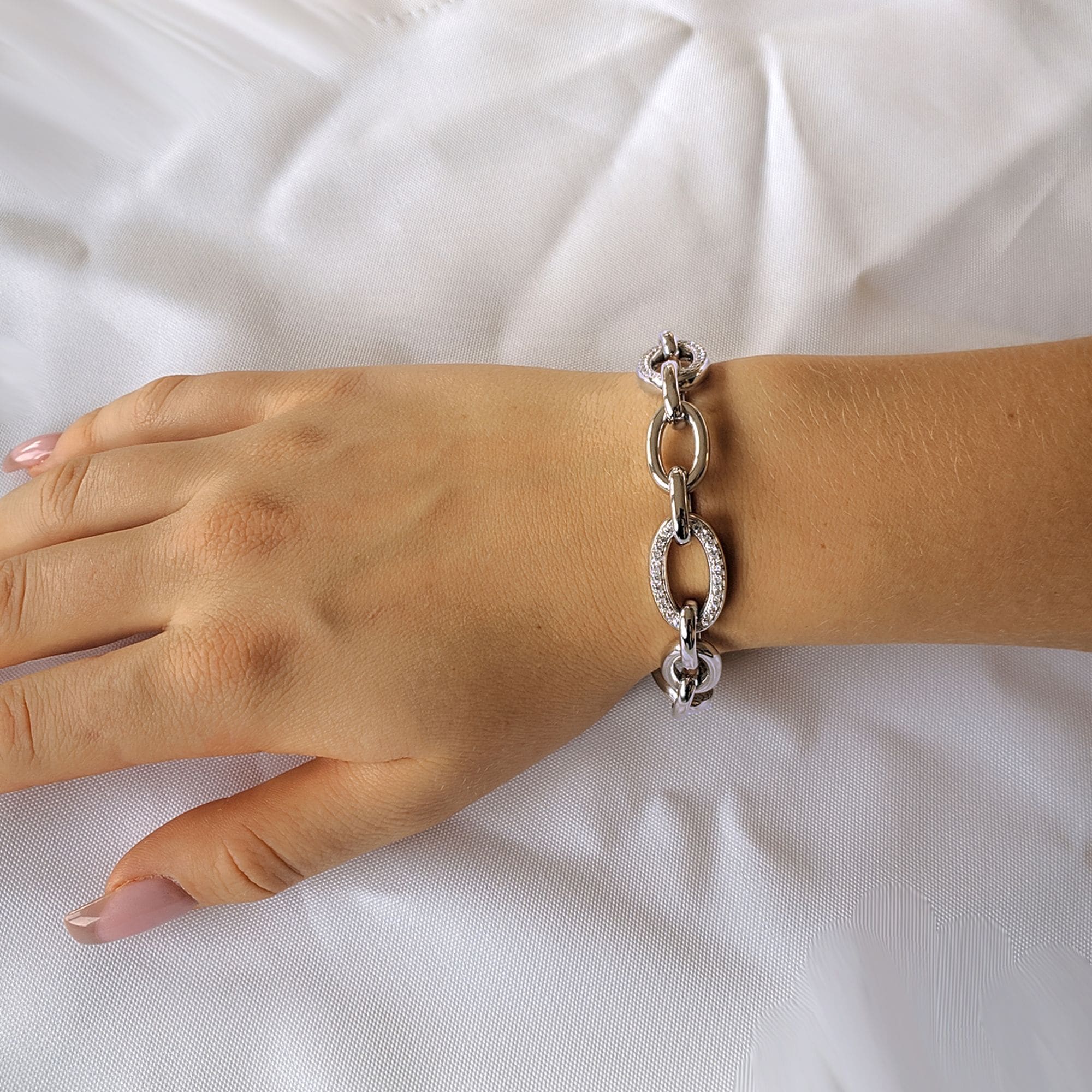 goldmaid Armband »925 Sterling Silber Glänzend Zirkonia weiß«