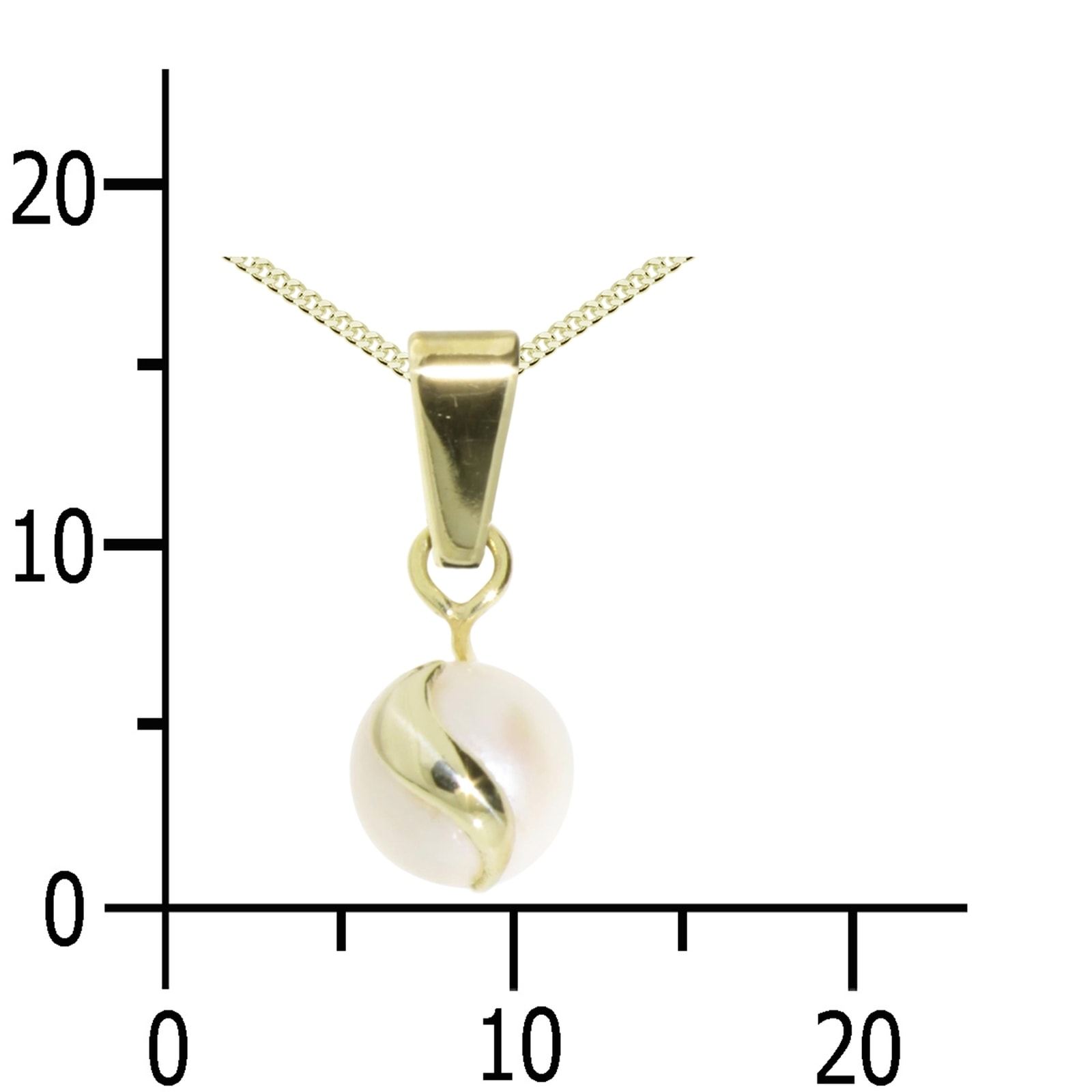 OSTSEE-SCHMUCK Kette und Anhänger Set »- Ina - Gold 333/000 - Zuchtperle«