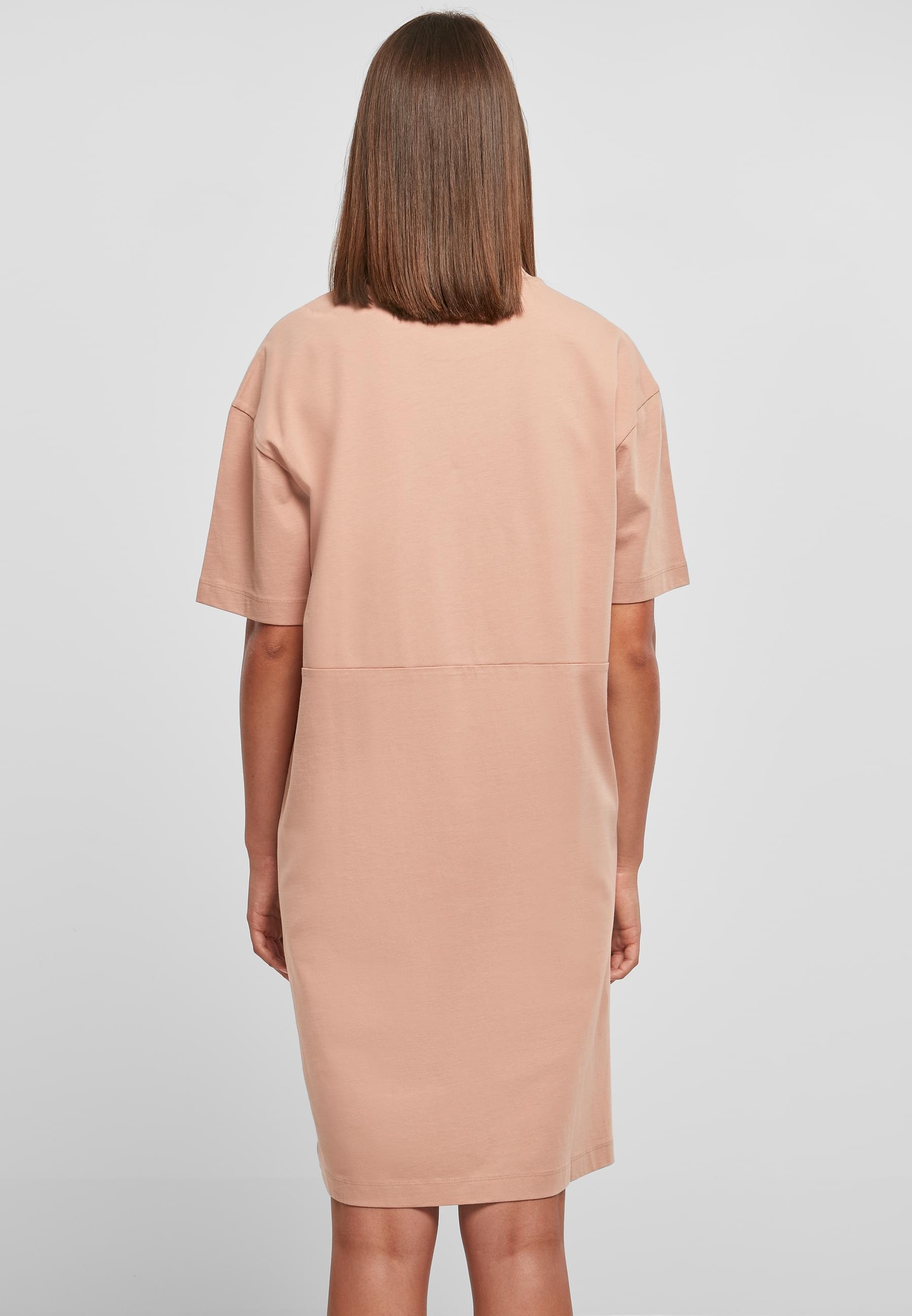 URBAN CLASSICS Shirtkleid »Urban Classics Damen Ladies Organic Oversized Slit Tee Dress«, (1 tlg.)