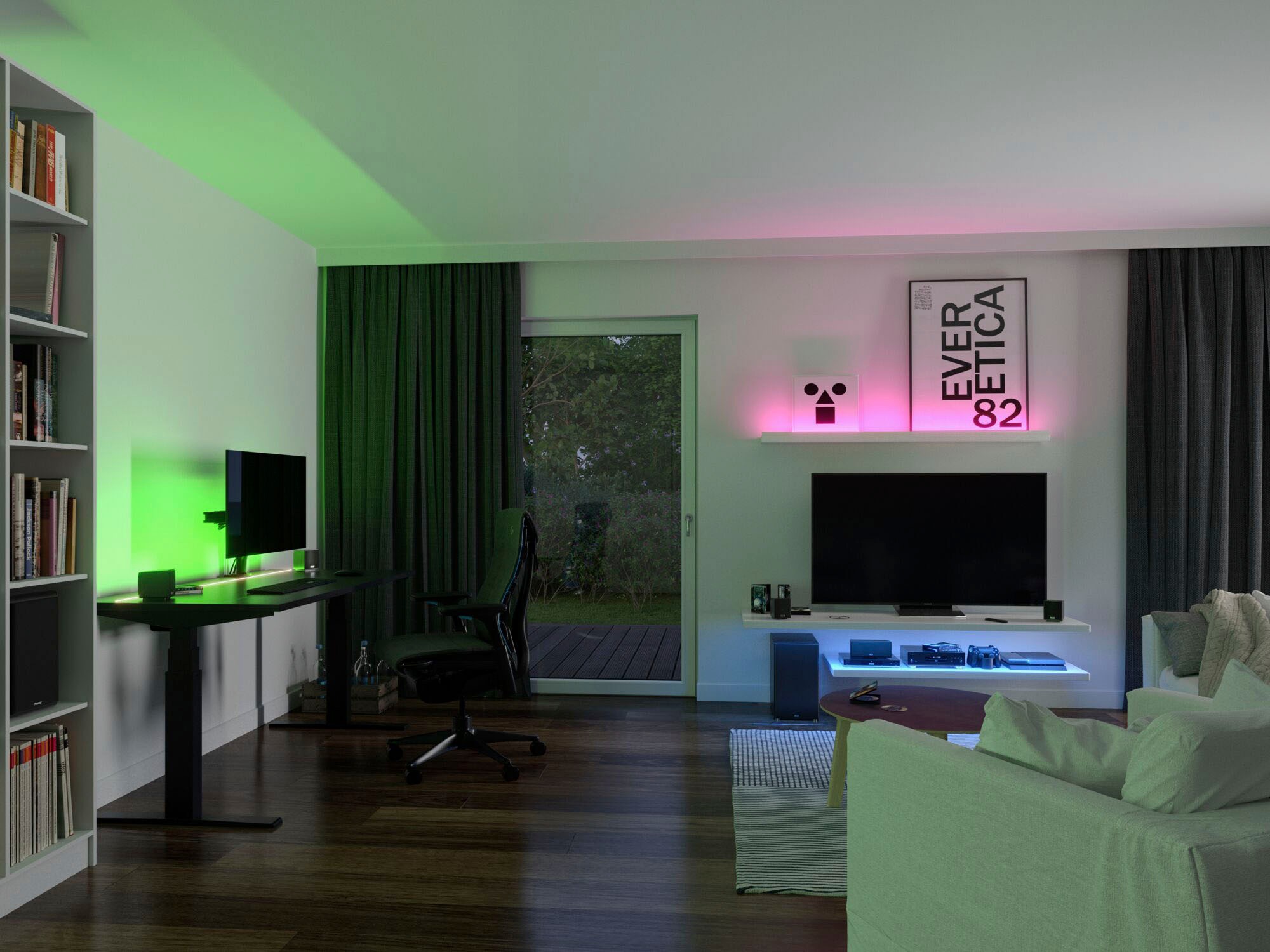 Paulmann LED-Streifen »SimpLED Full-Line COB BAUR Basisset | RGB 495lm«, 12W 1 1,5m kaufen St.-flammig
