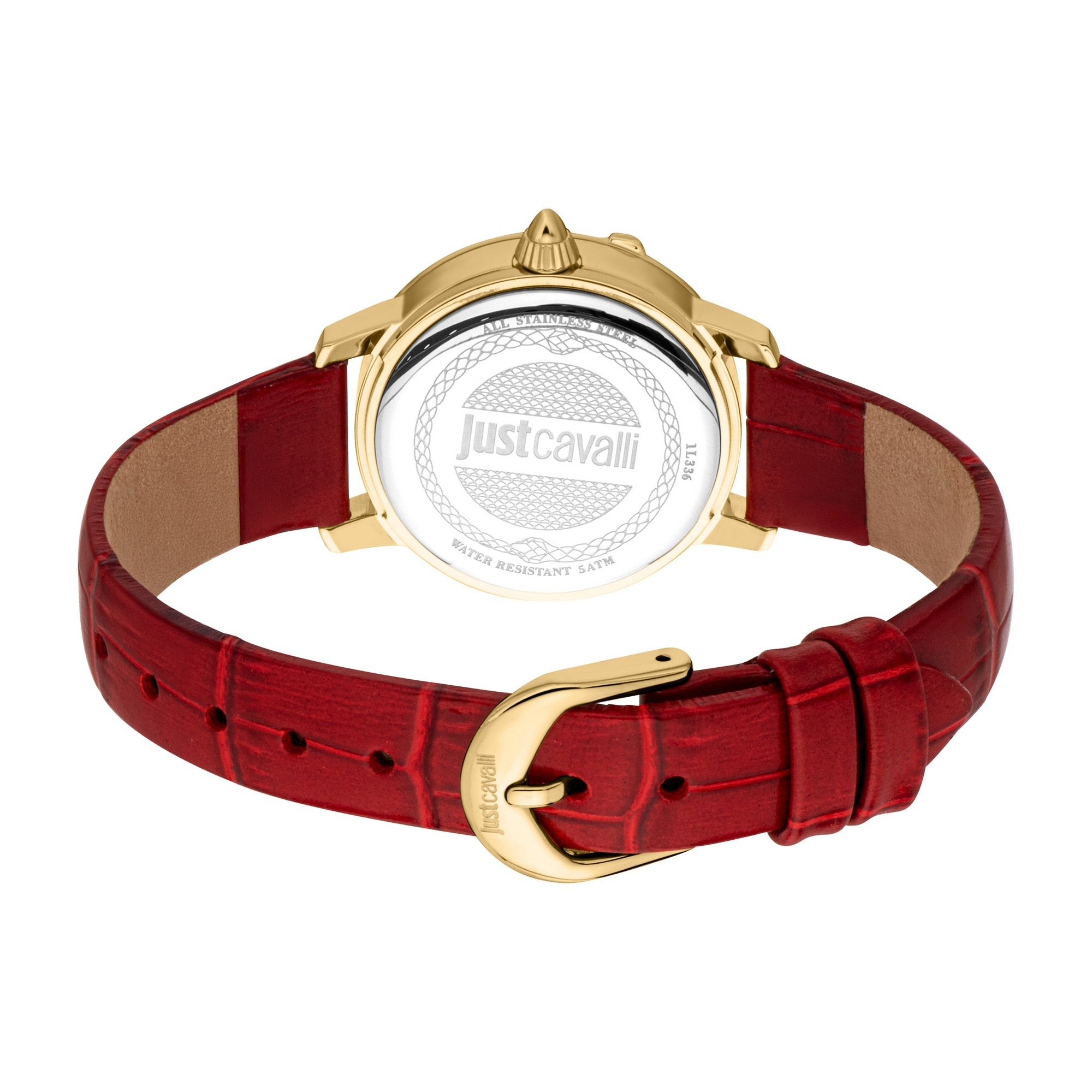 Just Cavalli Time Quarzuhr »Euforia« Armbanduhr, Damenuhr, Lederarmband, Ideal auch als Geschenk, analog