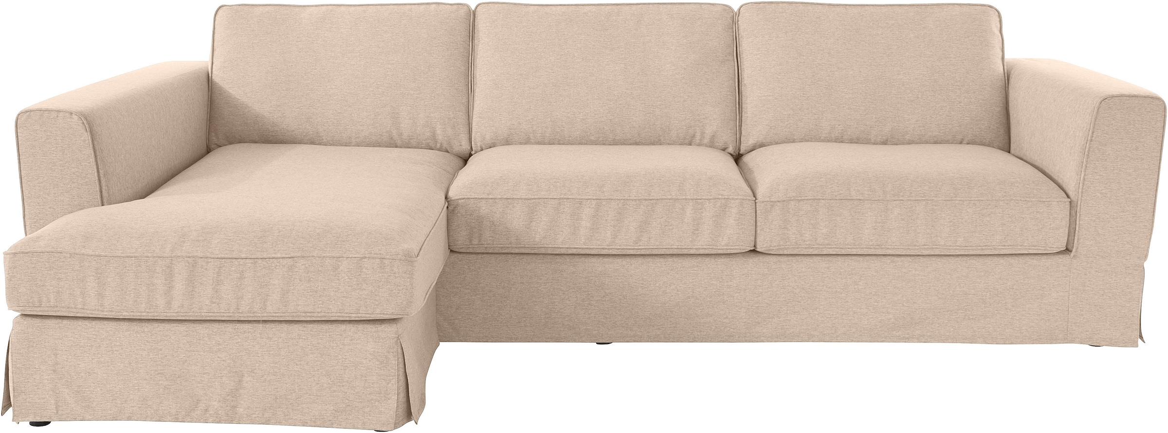 Home affaire Ecksofa "Vintage L-Form" 3-Sitzer Polsterecke im Landhausstil, günstig online kaufen