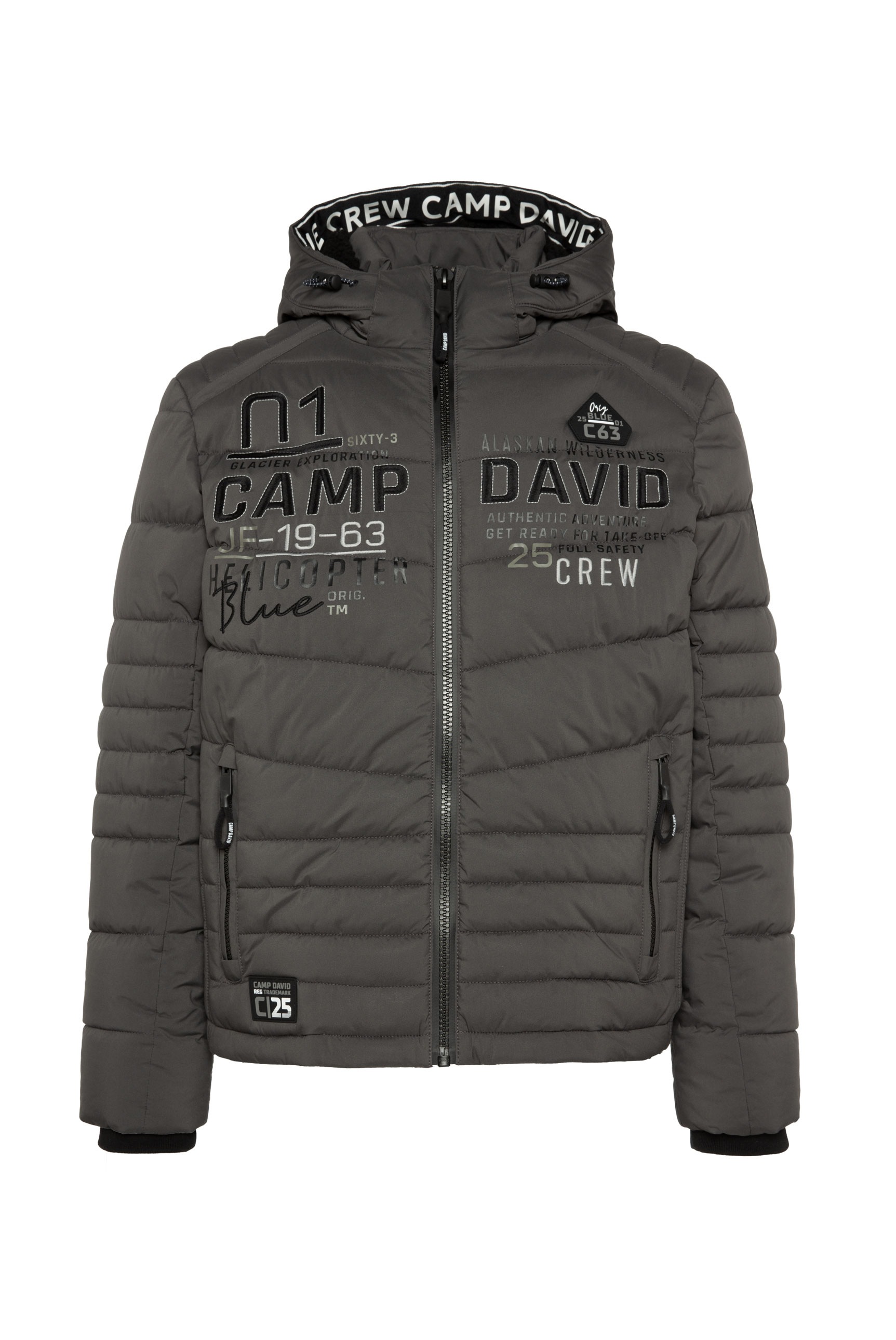 CAMP DAVID Winterjacke, mit Kapuze, mit Stickerei günstig online kaufen