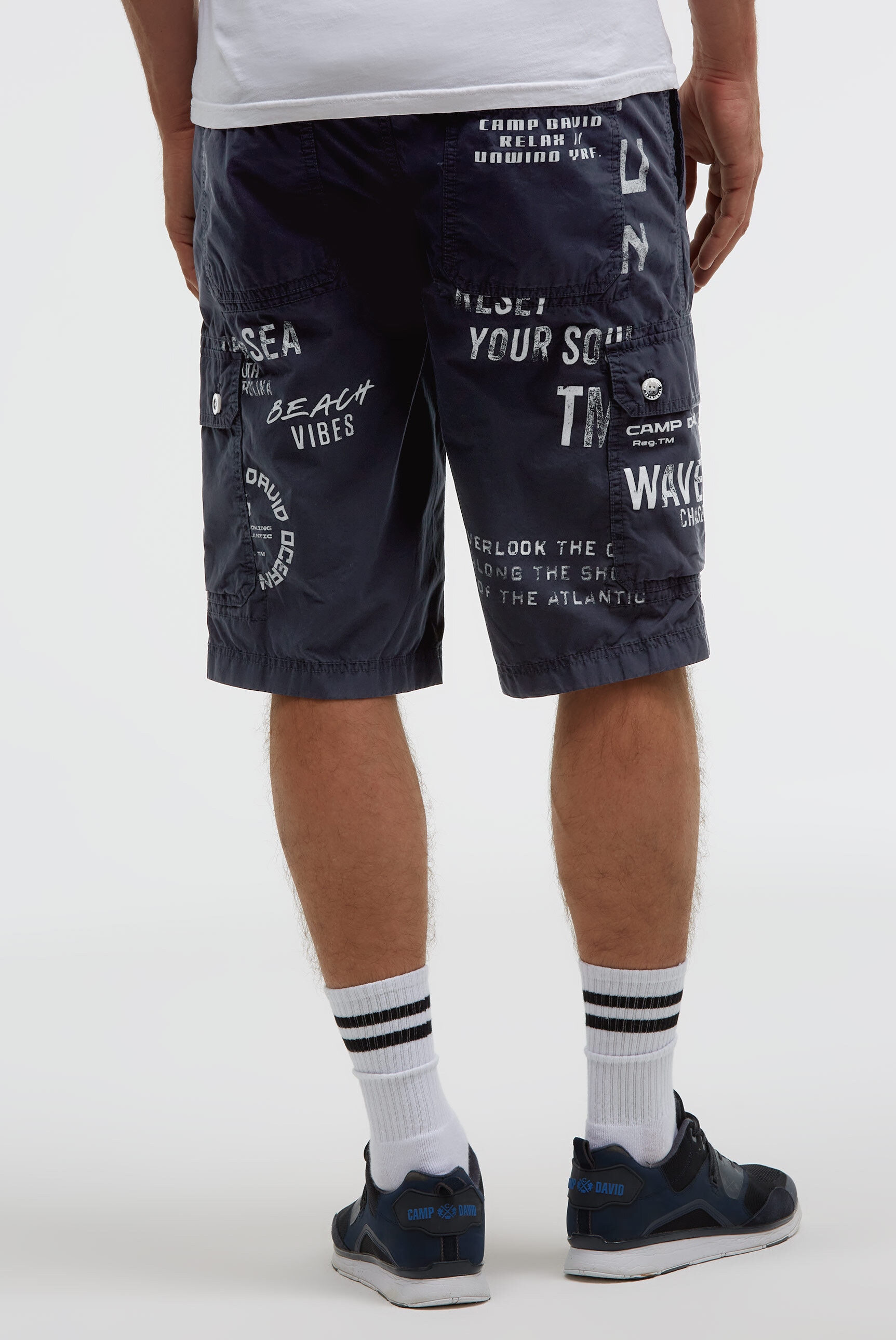 CAMP DAVID Shorts  aus Baumwolle