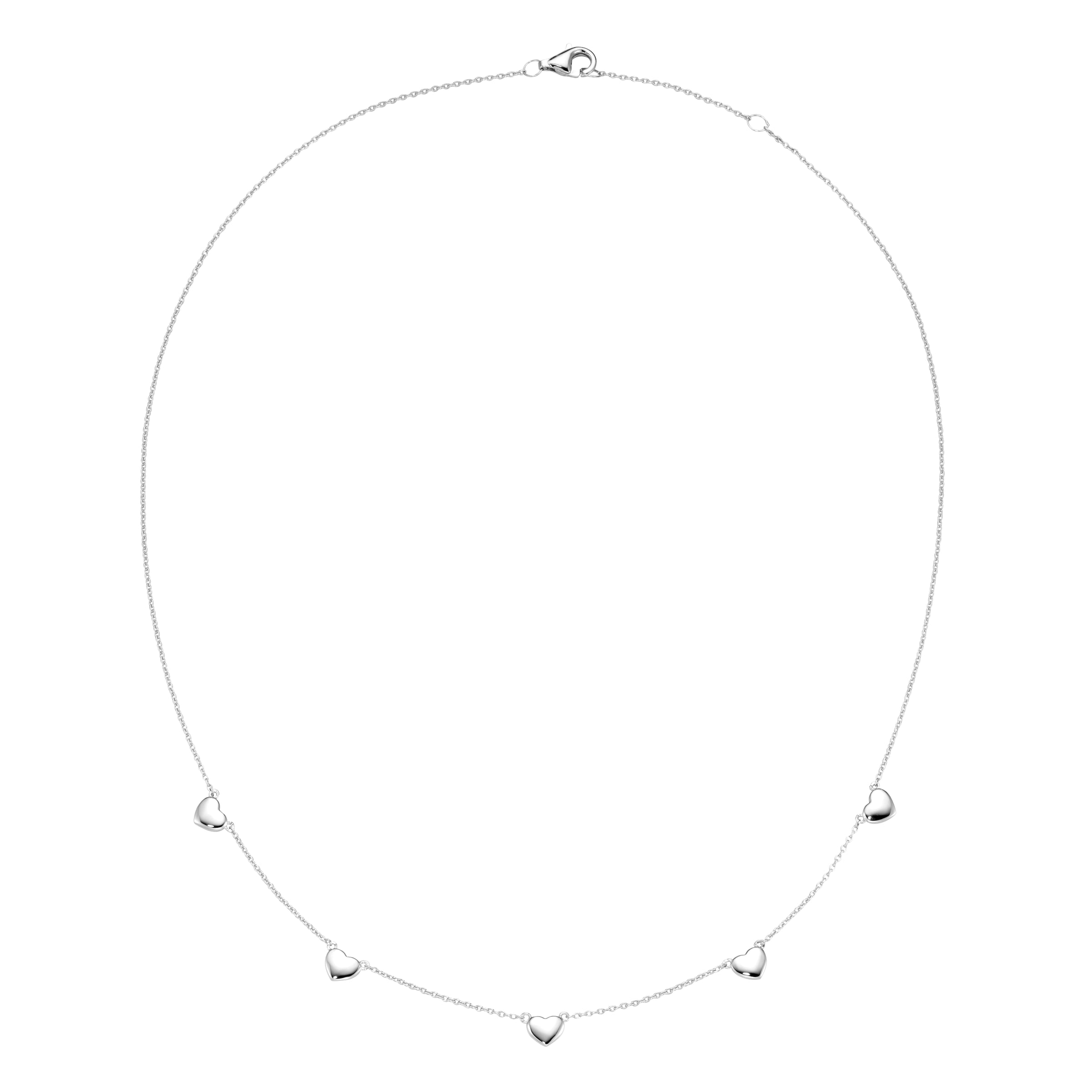 Firetti Kette mit Anhänger »Schmuck Geschenk Silber 925 Halsschmuck Ankerkette Zwischenteile Herz«