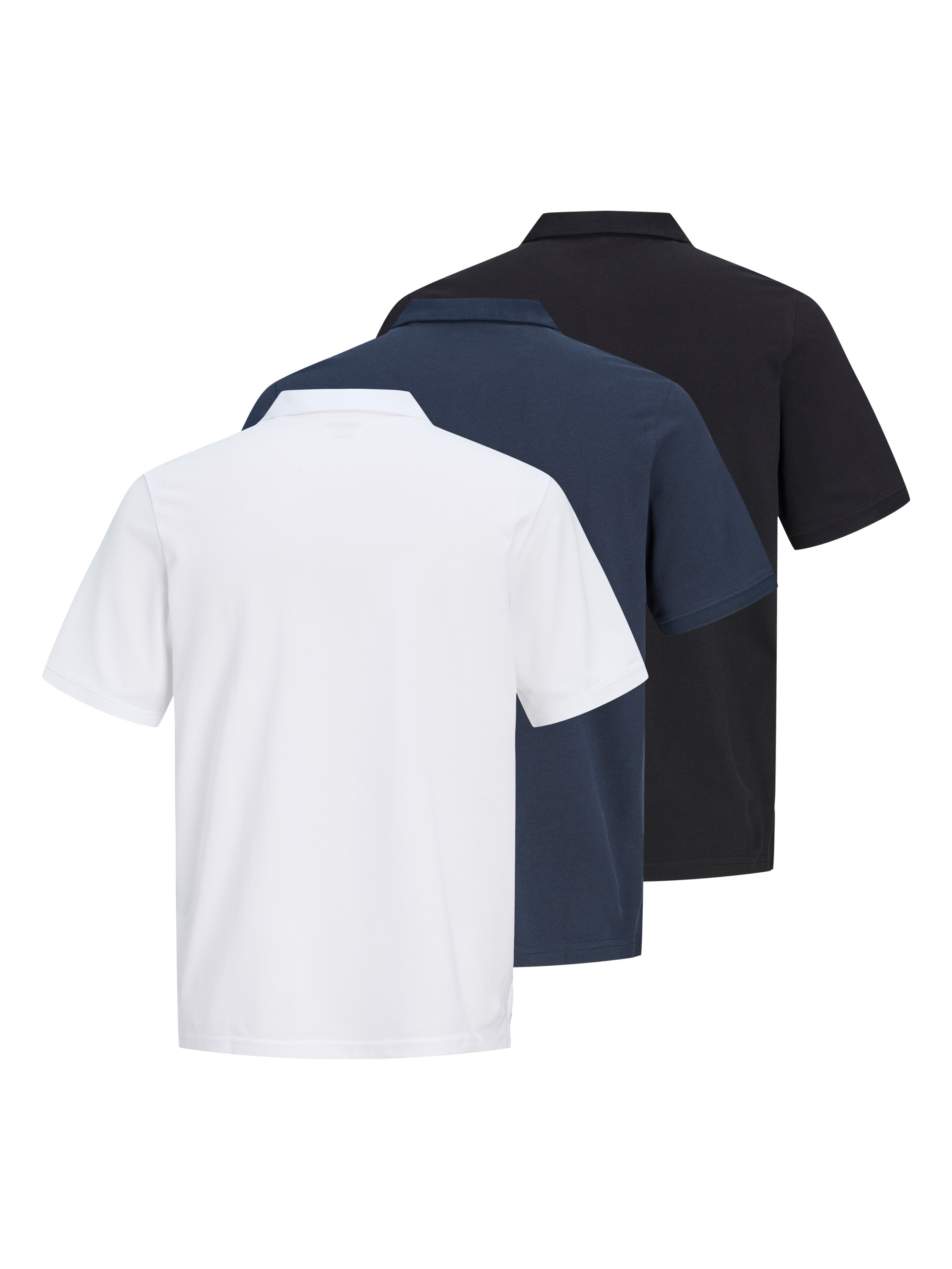 Jack & Jones Poloshirt »JJEBASIC POLO SS 3PK MP NOOS« Packung, 3 Stk. Baumwolle, slim fit