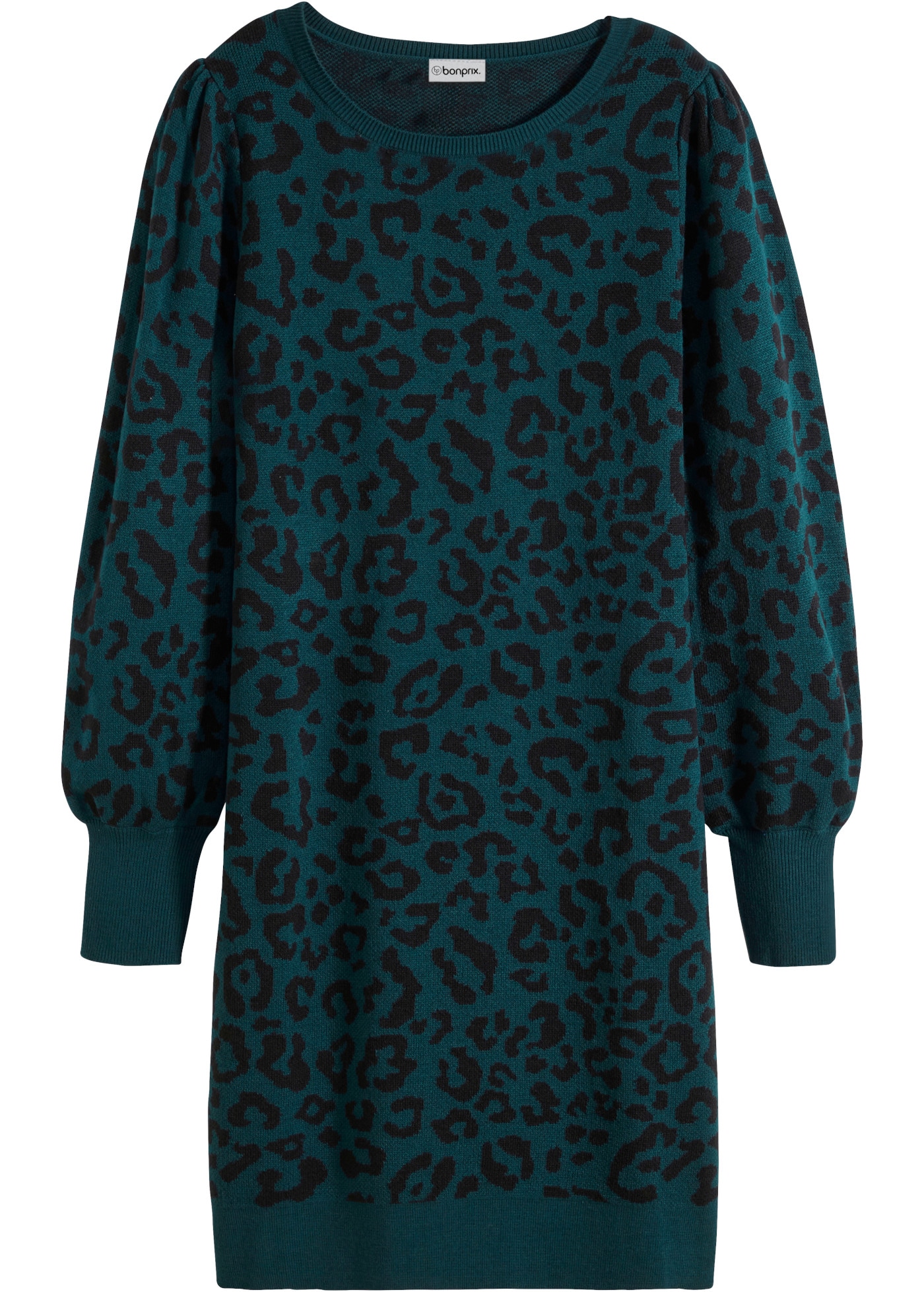 bonprix Strickkleid »Strickkleid« ohne Verschluss, ca. Mitte Oberschenkel lang, Slim Fit