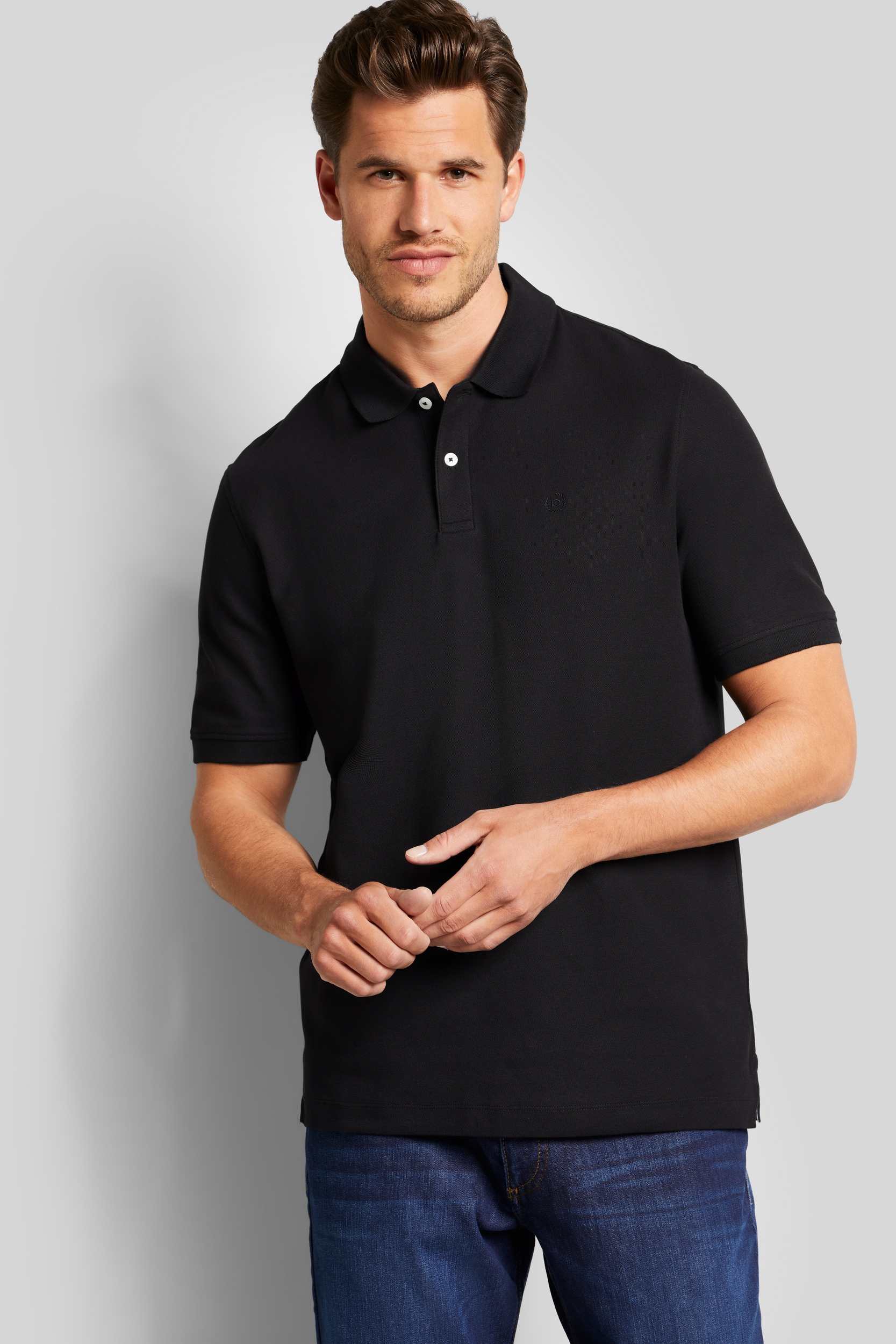 bugatti Poloshirt, mit körpernaher Passform