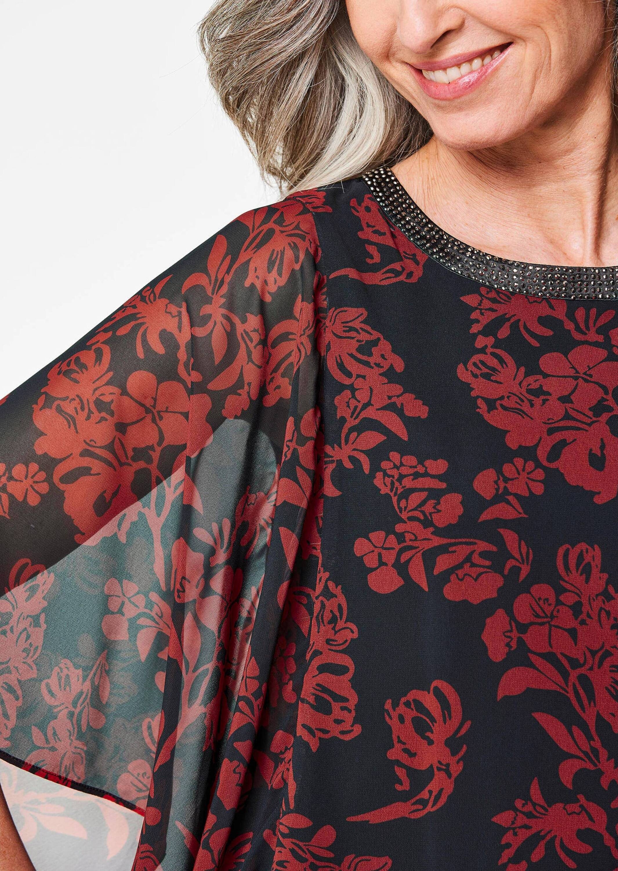 GOLDNER Satinbluse »Kurzgröße Blusenshirt«