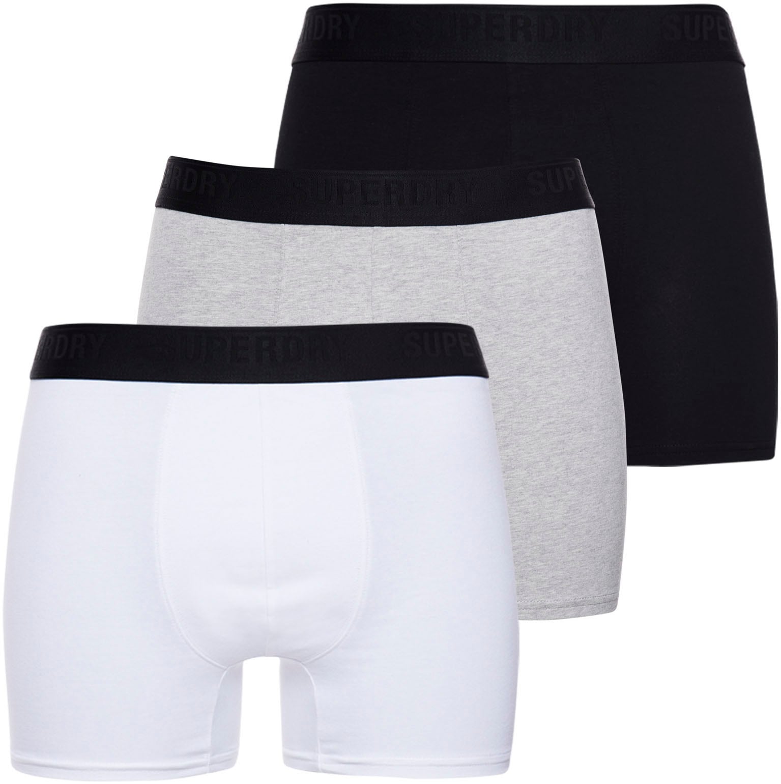 Superdry Langer Boxer »SD lg Boxer web wb 3x«, (3 St., 3er-Pack), mit Logo Webbund