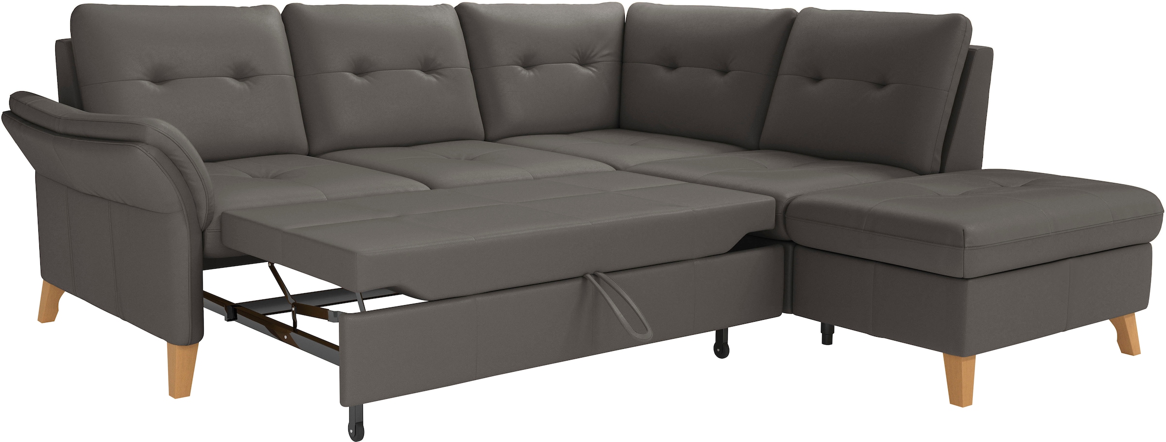 sit&more Ecksofa »Göteborg«, inkl. Sitztiefenverstellung, wahlweise mit Bettfunktion & Bettkasten