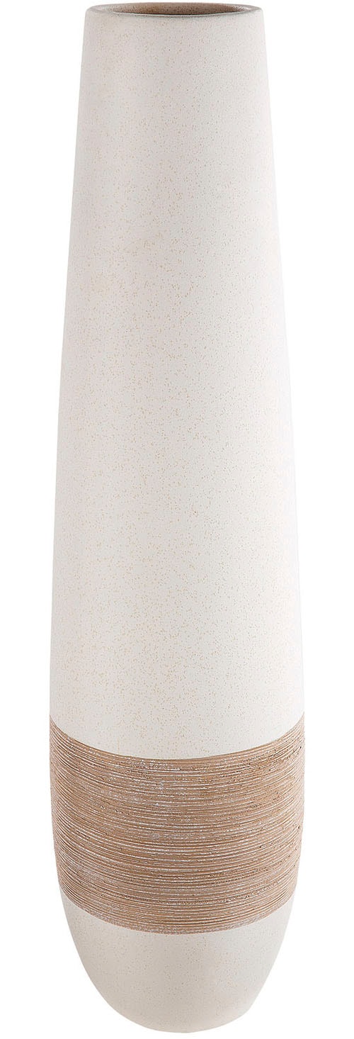 GILDE Bodenvase "Vase Olbia creme H. 66 cm", (1 St.) günstig online kaufen