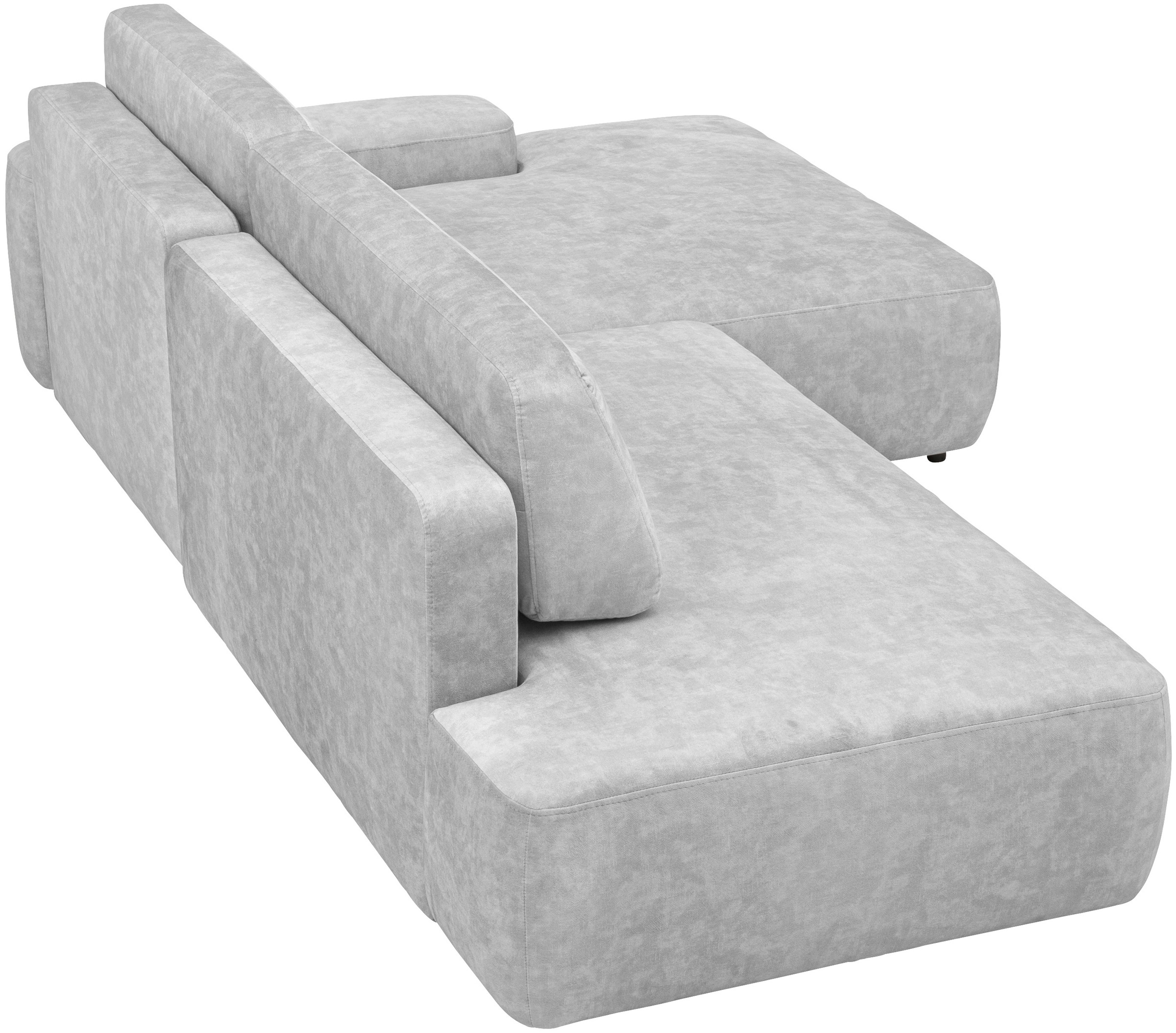 INOSIGN Ecksofa »TORGE, Schlafsofa Cord, Samtvelours u. Strukur fein, Couch in L-Form«, Schlaffunktion und Bettkasten, Liegefläche: 210x125 cm, neues Design