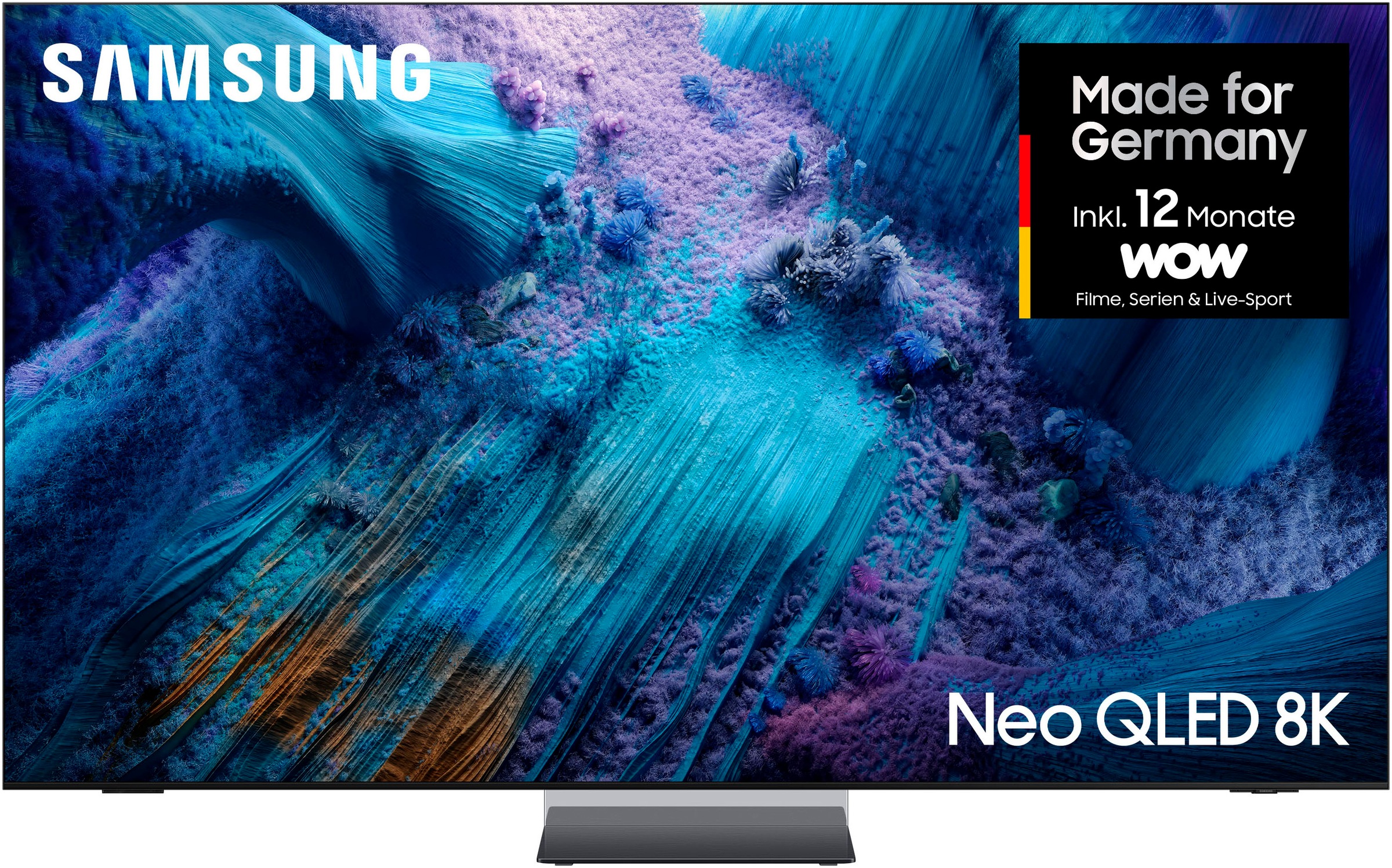 Samsung QLED-Fernseher »GQ75QN990FT«, 8K Ultra HD, Smart-TV, 8K AI Upscaling Pro & Glare Free, Wireless One Connect Box, Art Store