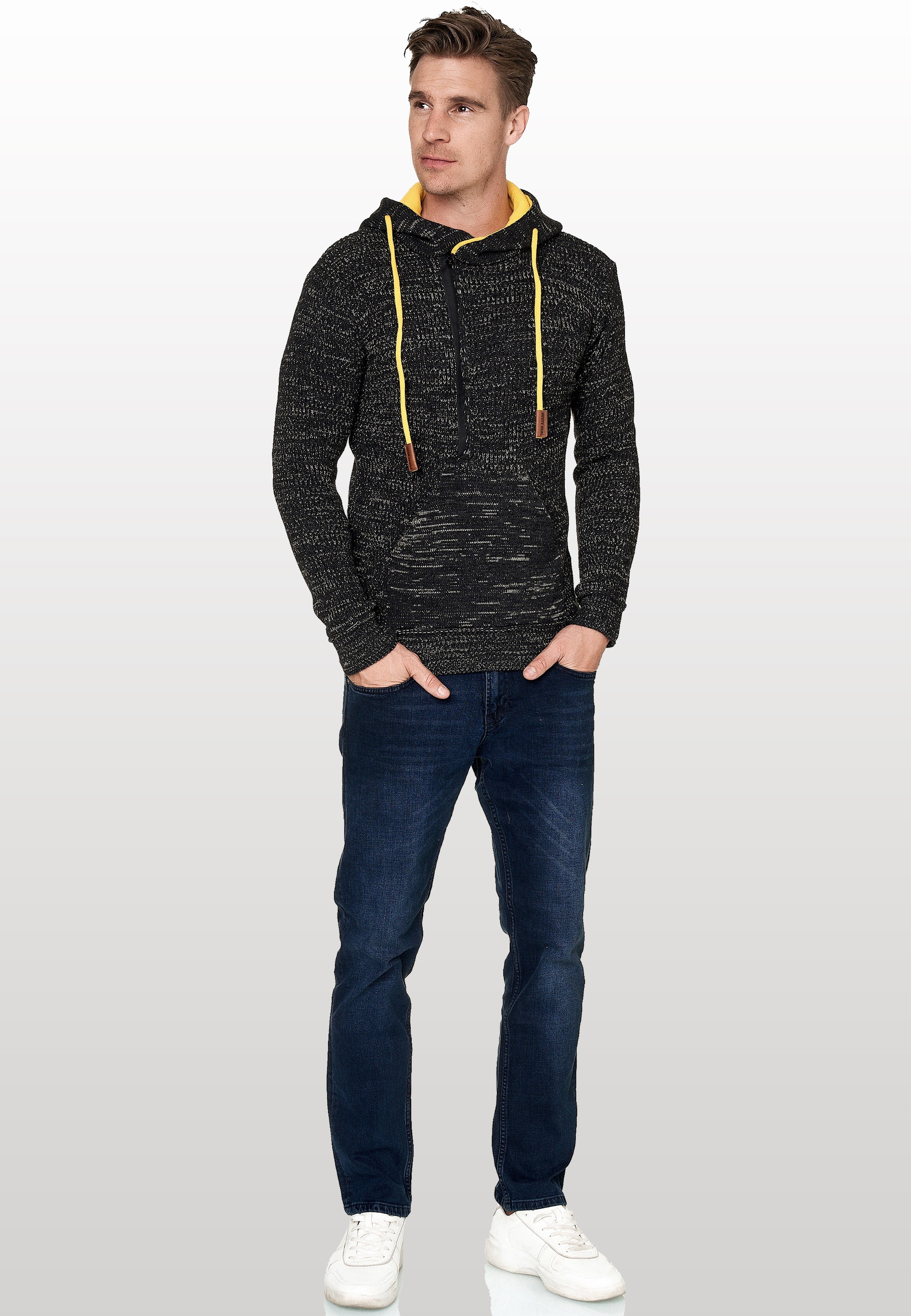 Rusty Neal Kapuzensweatshirt, mit stylischem Ausschnitt