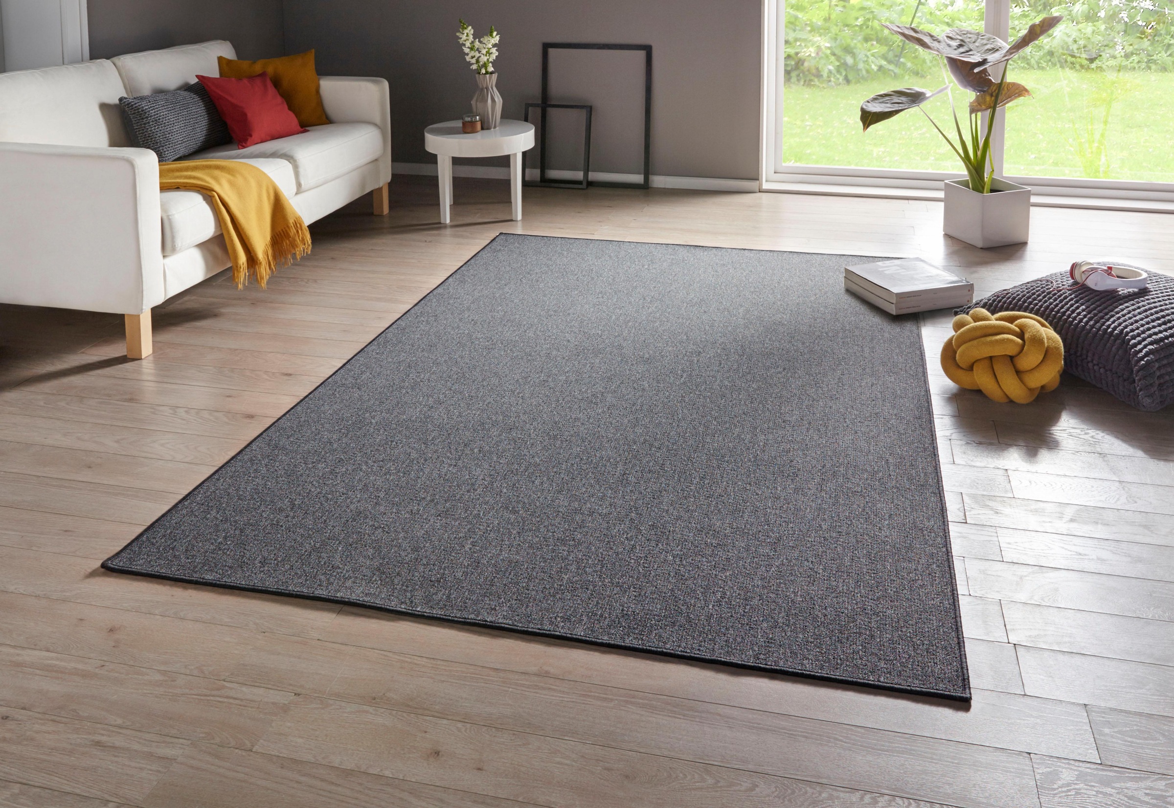 HANSE Home Teppich »Casual«, rechteckig, 4 mm Höhe, Kurzflor, Unifarben, Weich, Wohnzimmer, Schlafzimmer, Esszimmer, Flur