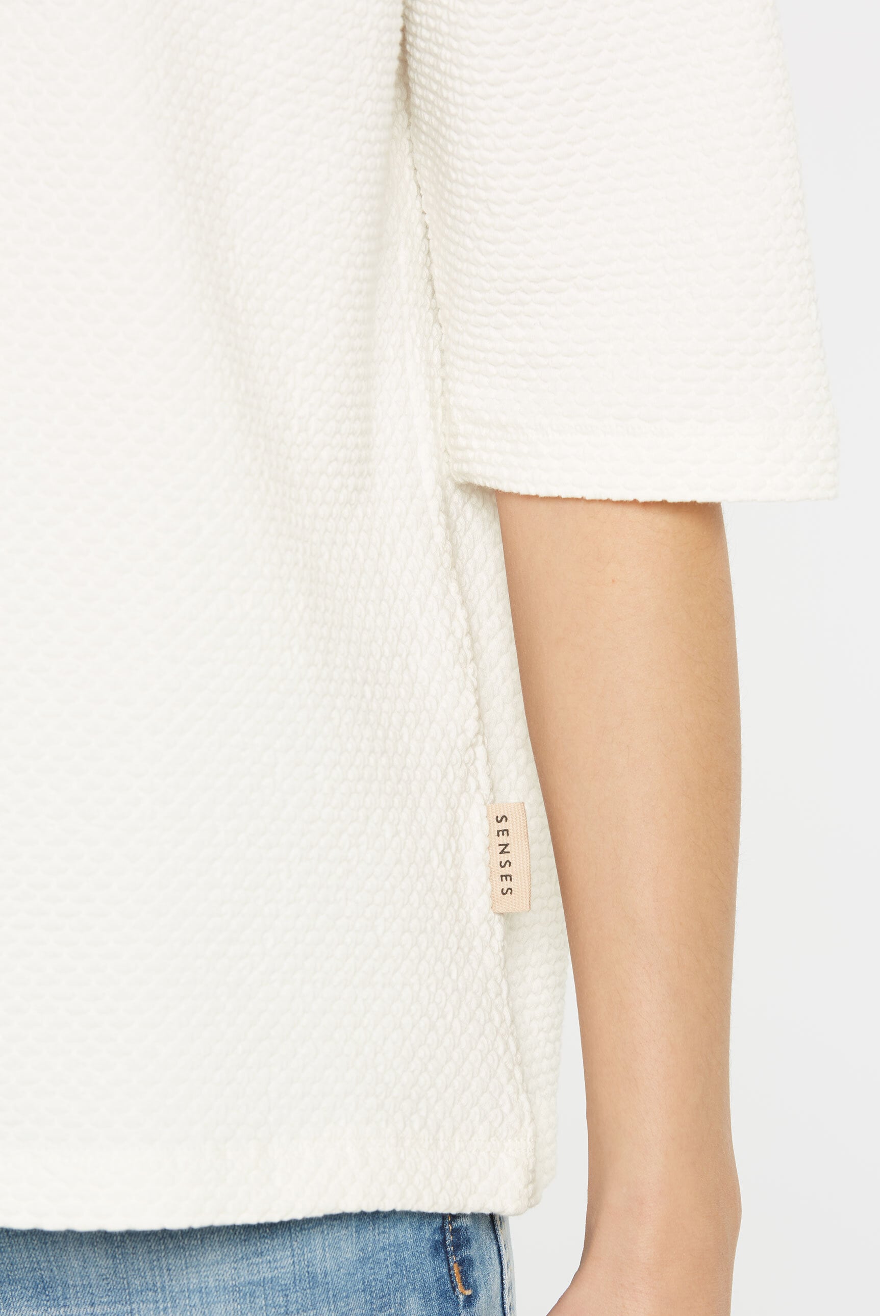 SENSES.THE LABEL Sweater , in moderner Boxy-Form
