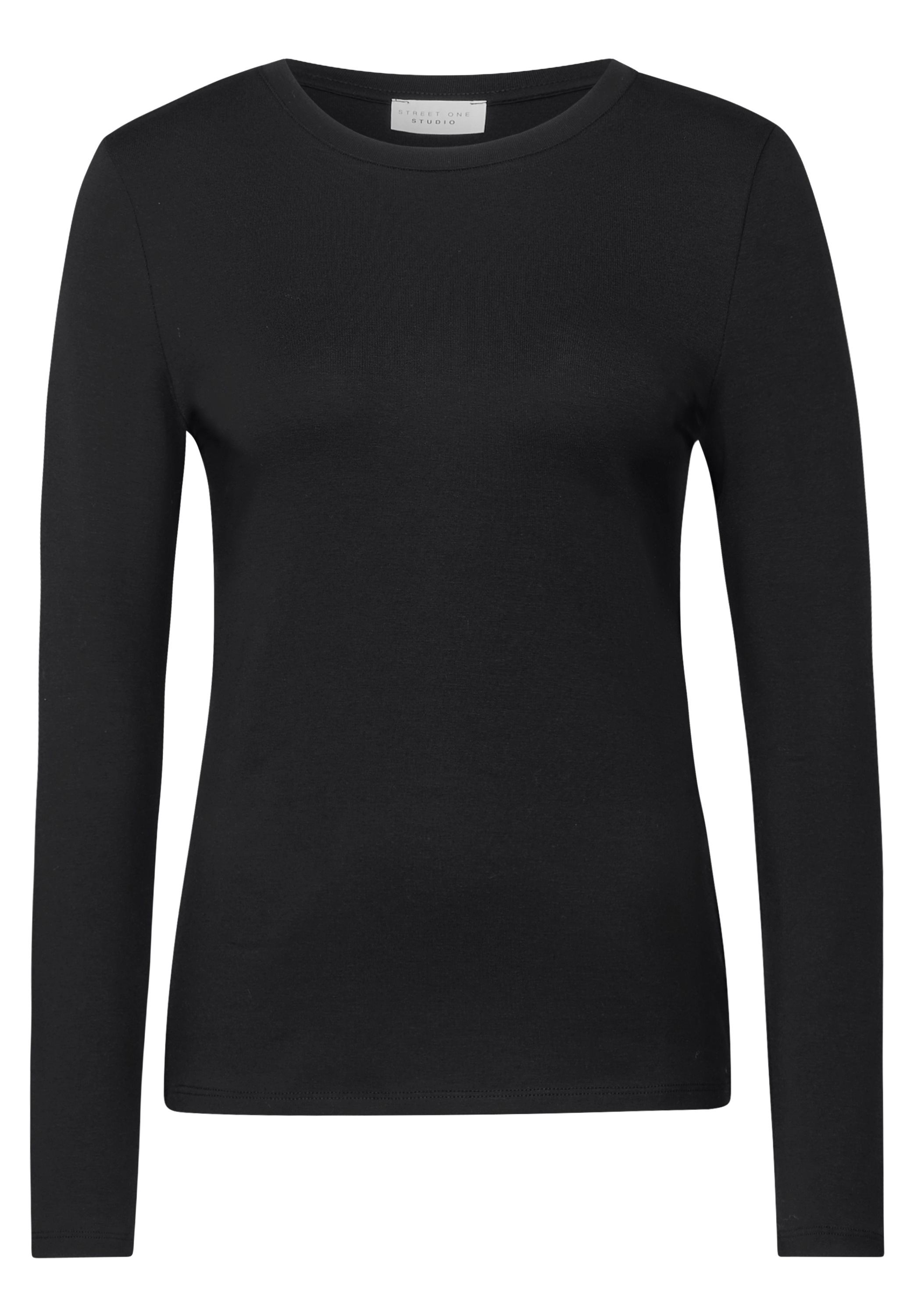 STREET ONE STUDIO Langarmshirt, aus softem Materialmix