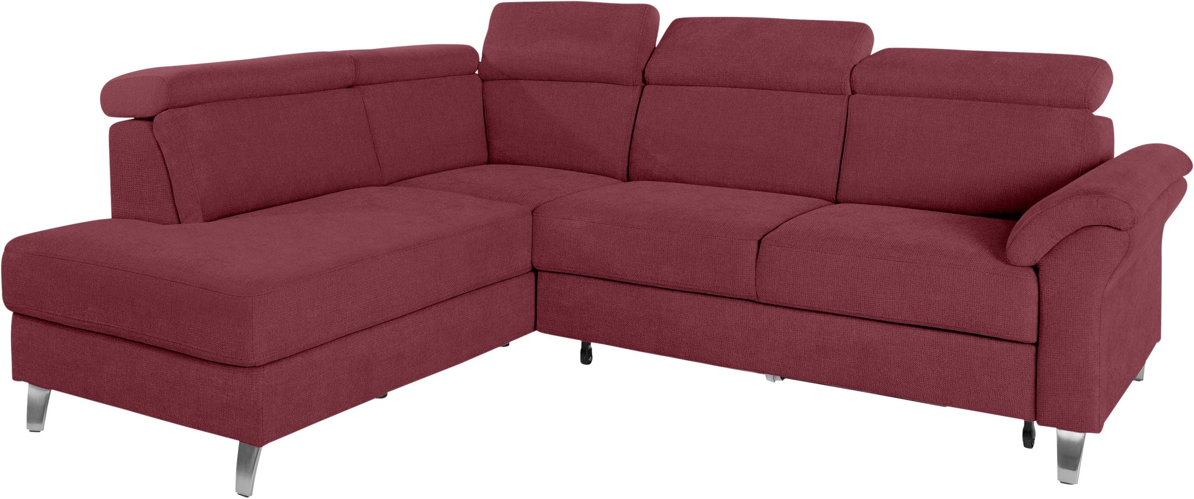 sit&more Ecksofa, inklusive Kopfteilverstellung, wahlweise mit Bettfunktion und Bettkasten