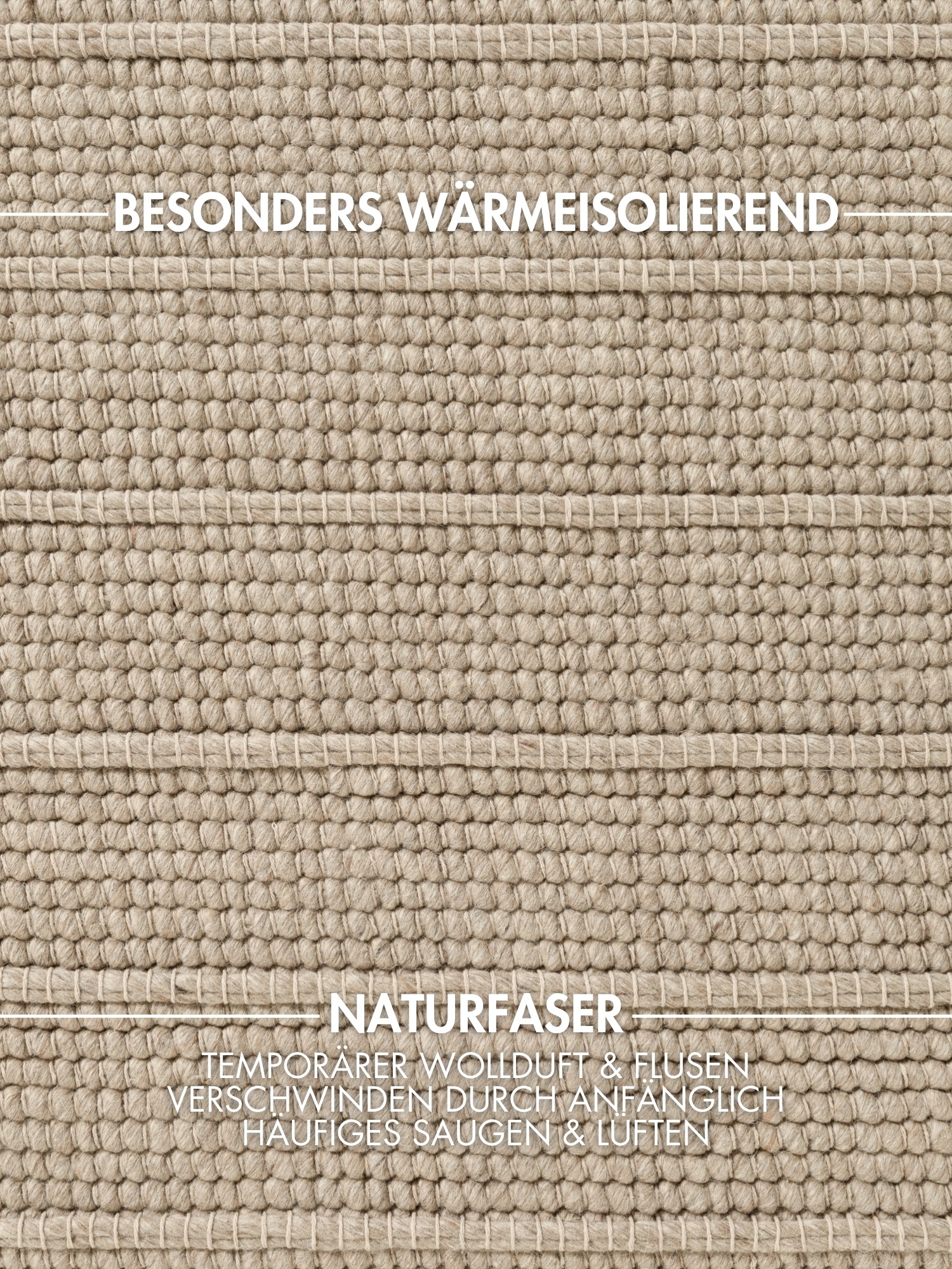 Ted Baker Parker Wollteppich Beige 80x150cm 3