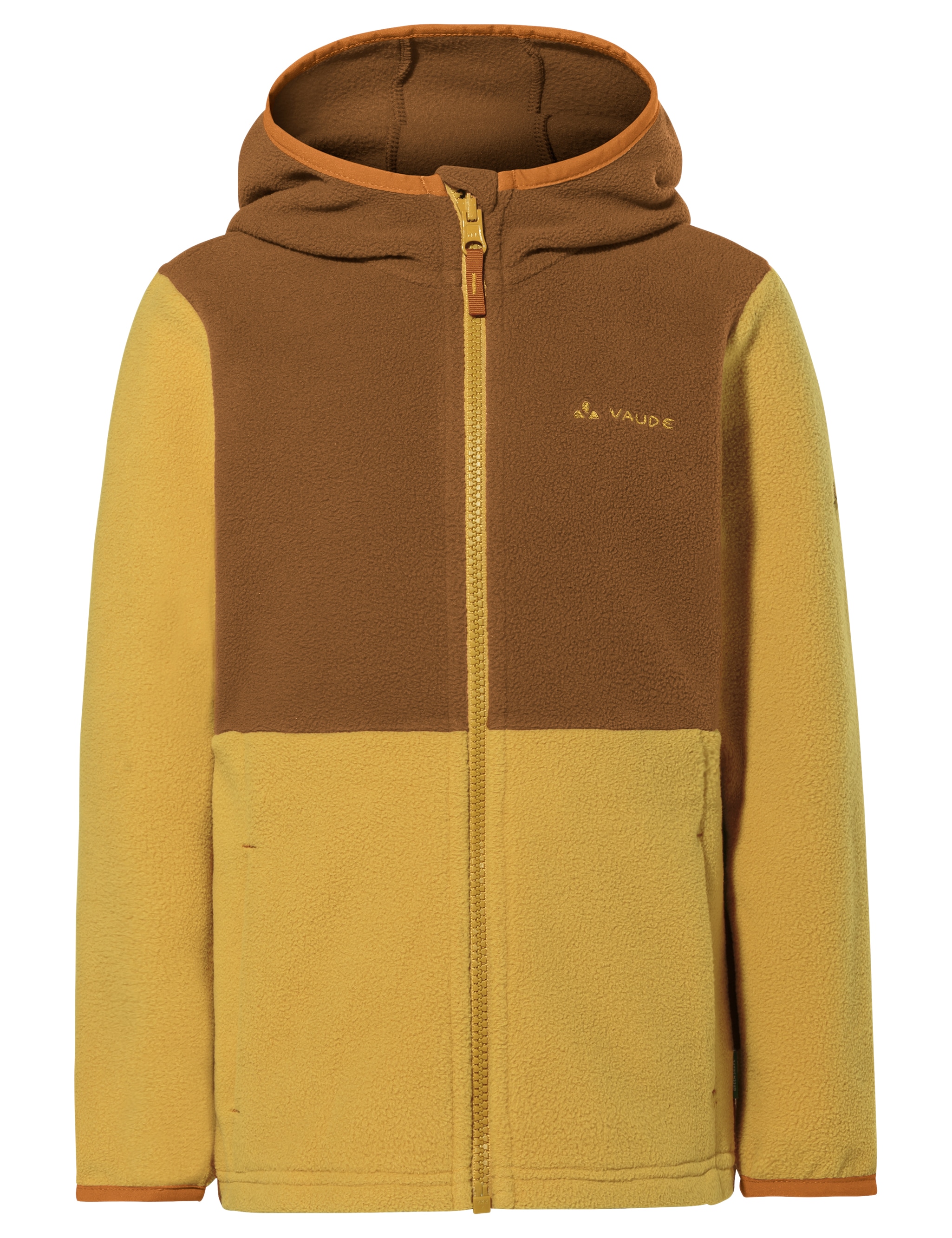 VAUDE Kapuzenfleecejacke "Kids Pulex Hooded Jacket II" mit Kapuze mit Kapuze, atmungsaktives Material, mit Eingrifftaschen