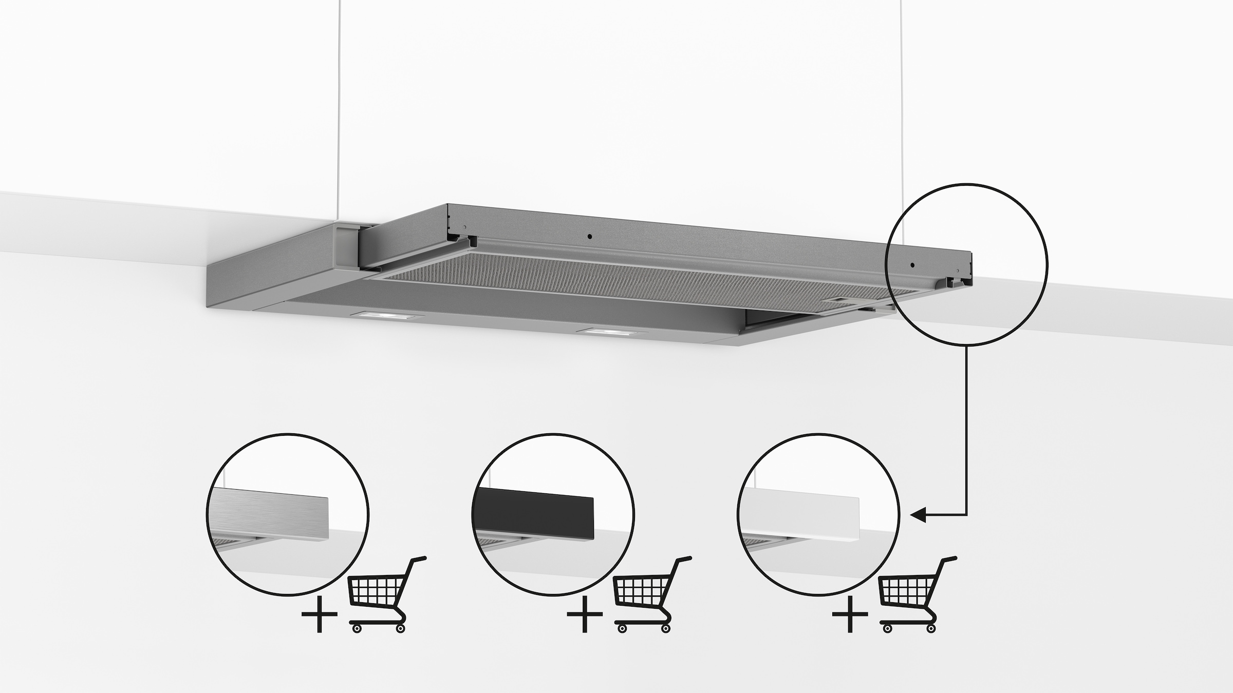 BOSCH Flachschirmhaube »DFL063W57« Serie Serie 2