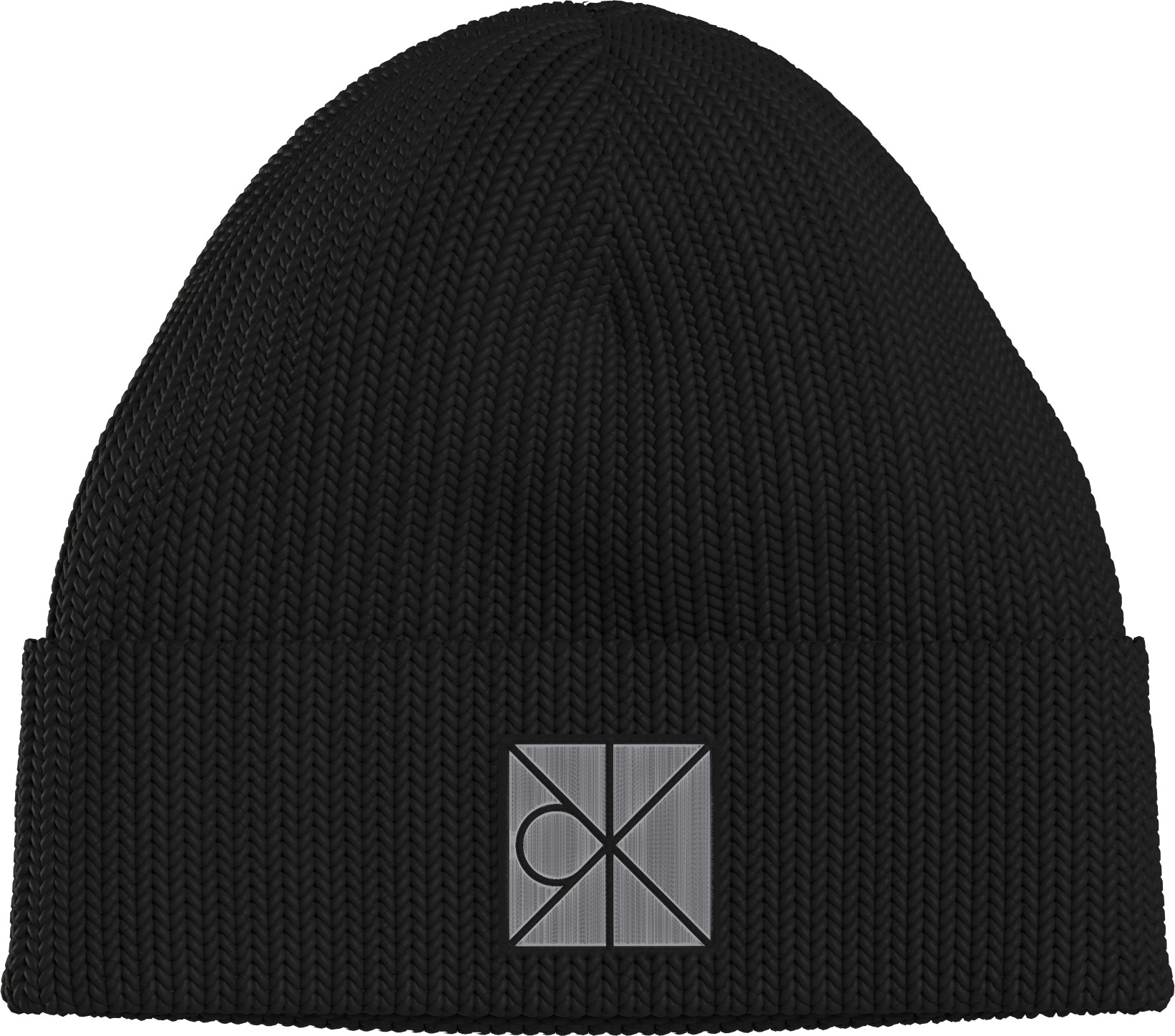 Thumbnail - Calvin Klein Strickmütze "EMBLEM BEANIE + AOP SCARF SET" Leicht zu kombinieren