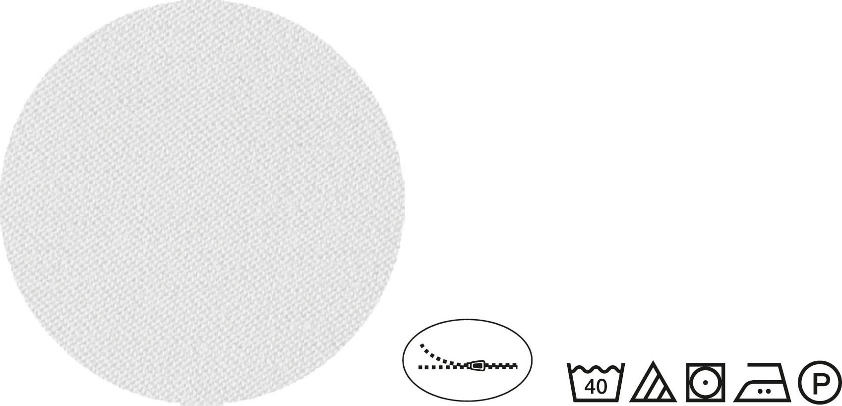 Castell Wendebettwäsche »Uni-Microfaser-Satin«, (2 tlg.), hautsympathische Microfaser Satin Qualität, 100% Polyester, Bett- und Kopfkissenbezug mit Reißverschluss, pflegeleicht, mit feinem Glanz, samtig weicher Stoff